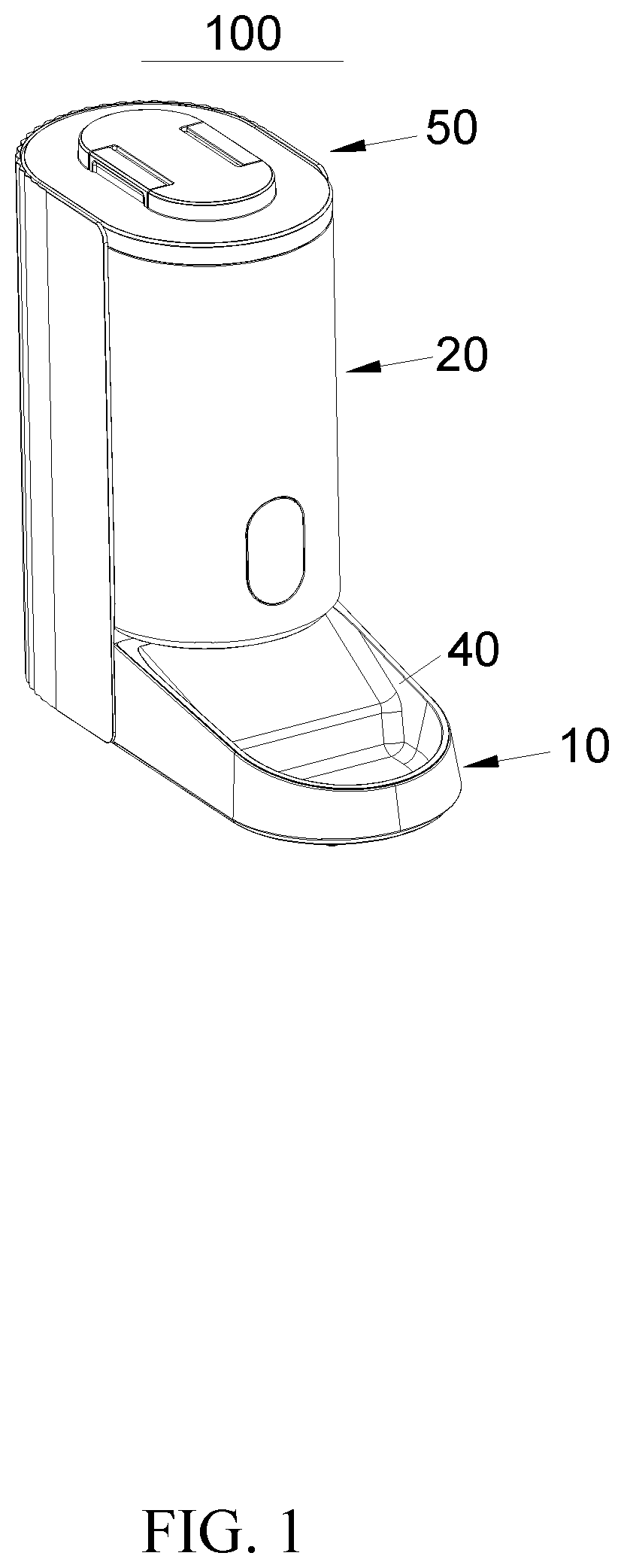 Patent US12102064 — Pet feeder — Figure 1