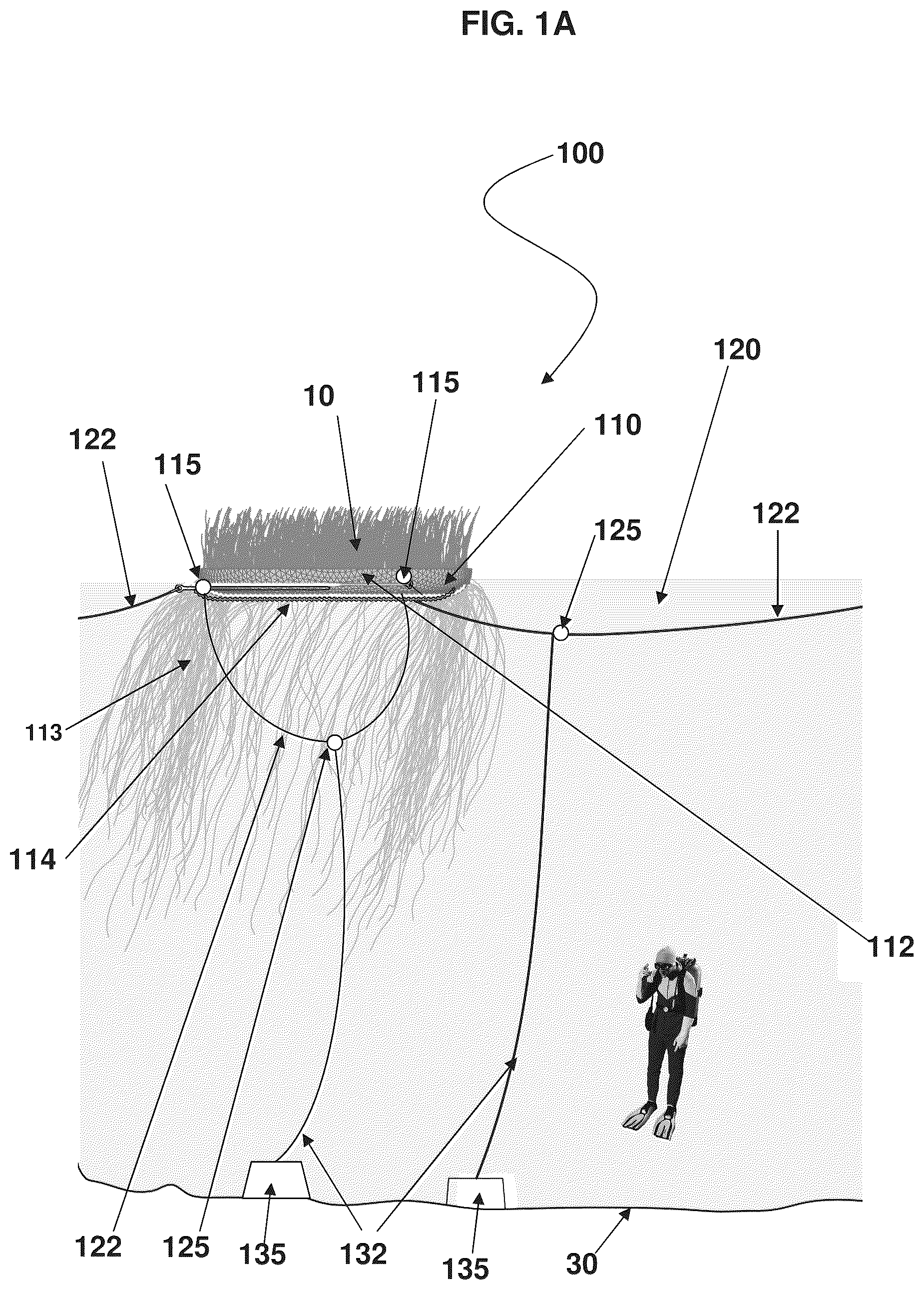 Patent US12102065 — Coastal resilience systems, structures, and methods — Figure 1
