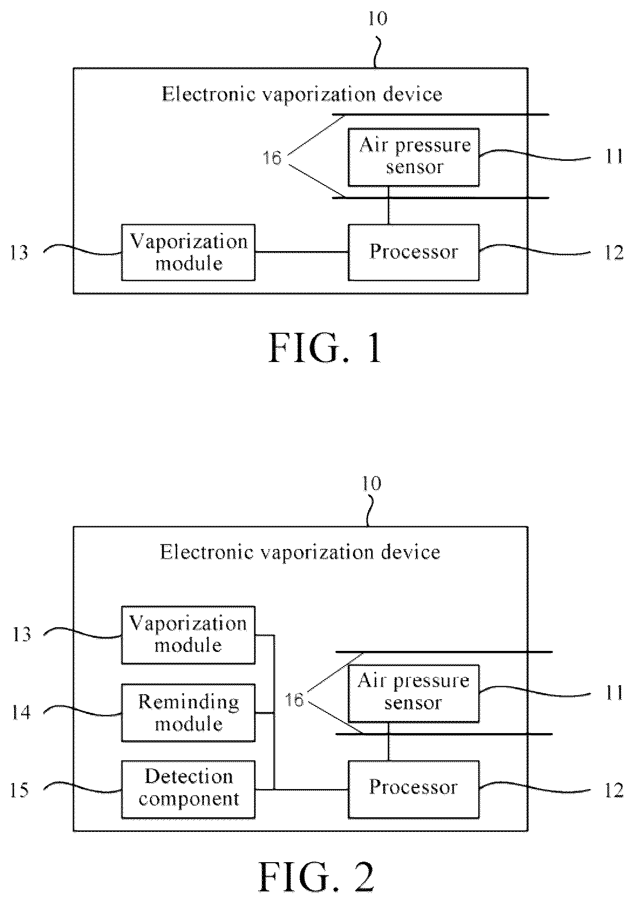 Patent US12102133 Figure 1 – Electronic atomization device and method for detecting intake amount of aerosol-forming matrix thereof