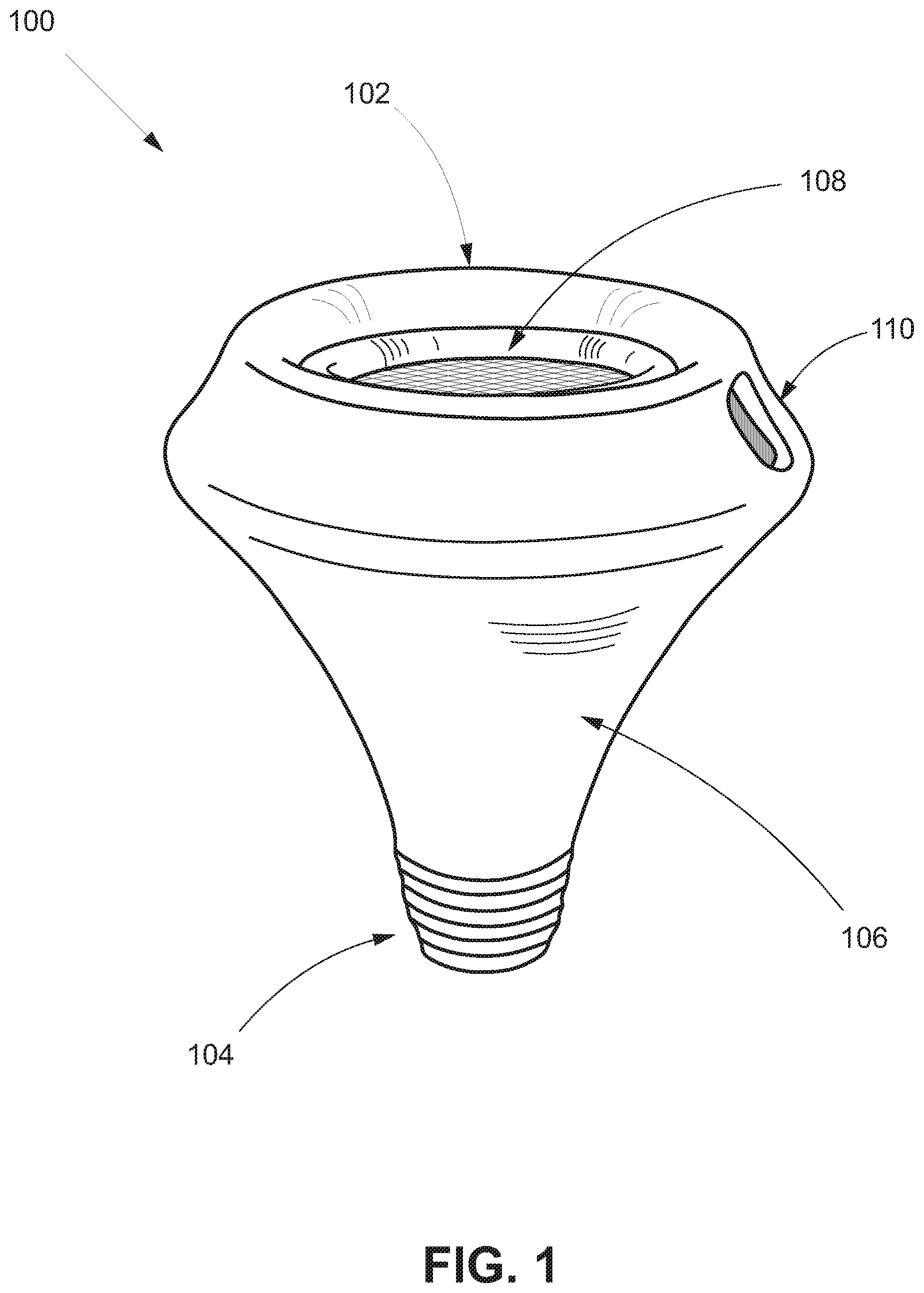 Patent US12102136 Figure 1 – Universal filtering mouthpiece for smoking devices