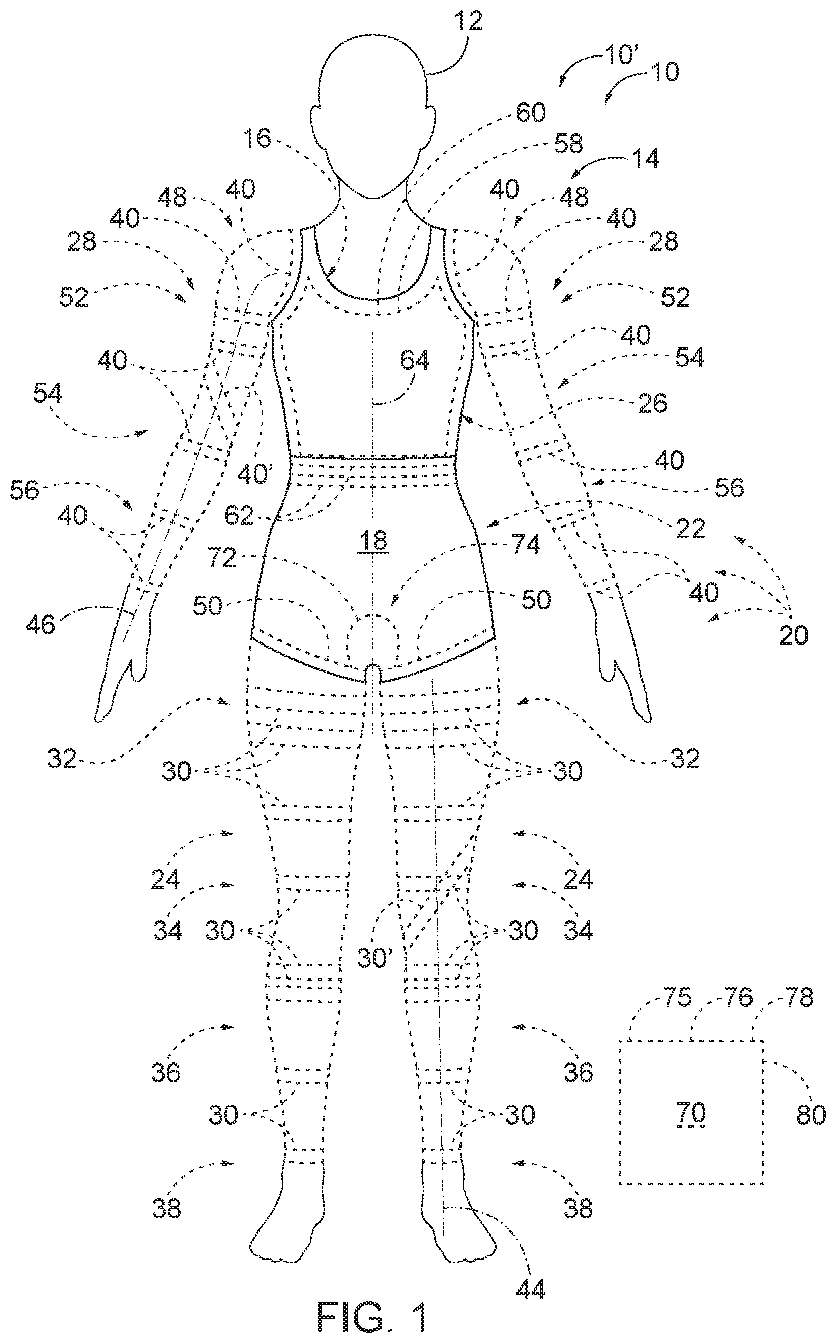Patent US12102138 — Customizable shapewear — Figure 1