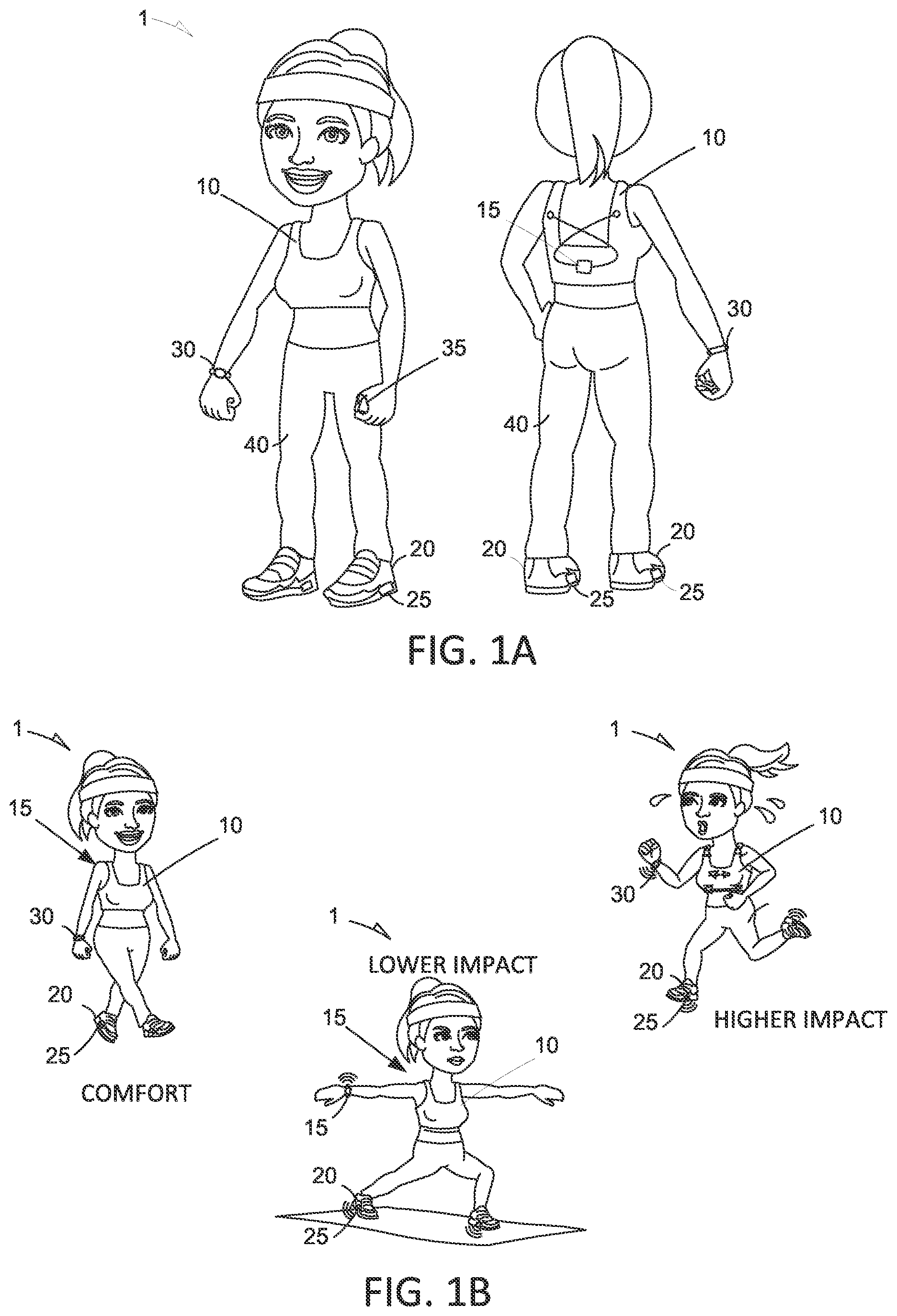 Patent US12102141 Figure 1 – Apparel with controllable displacement system
