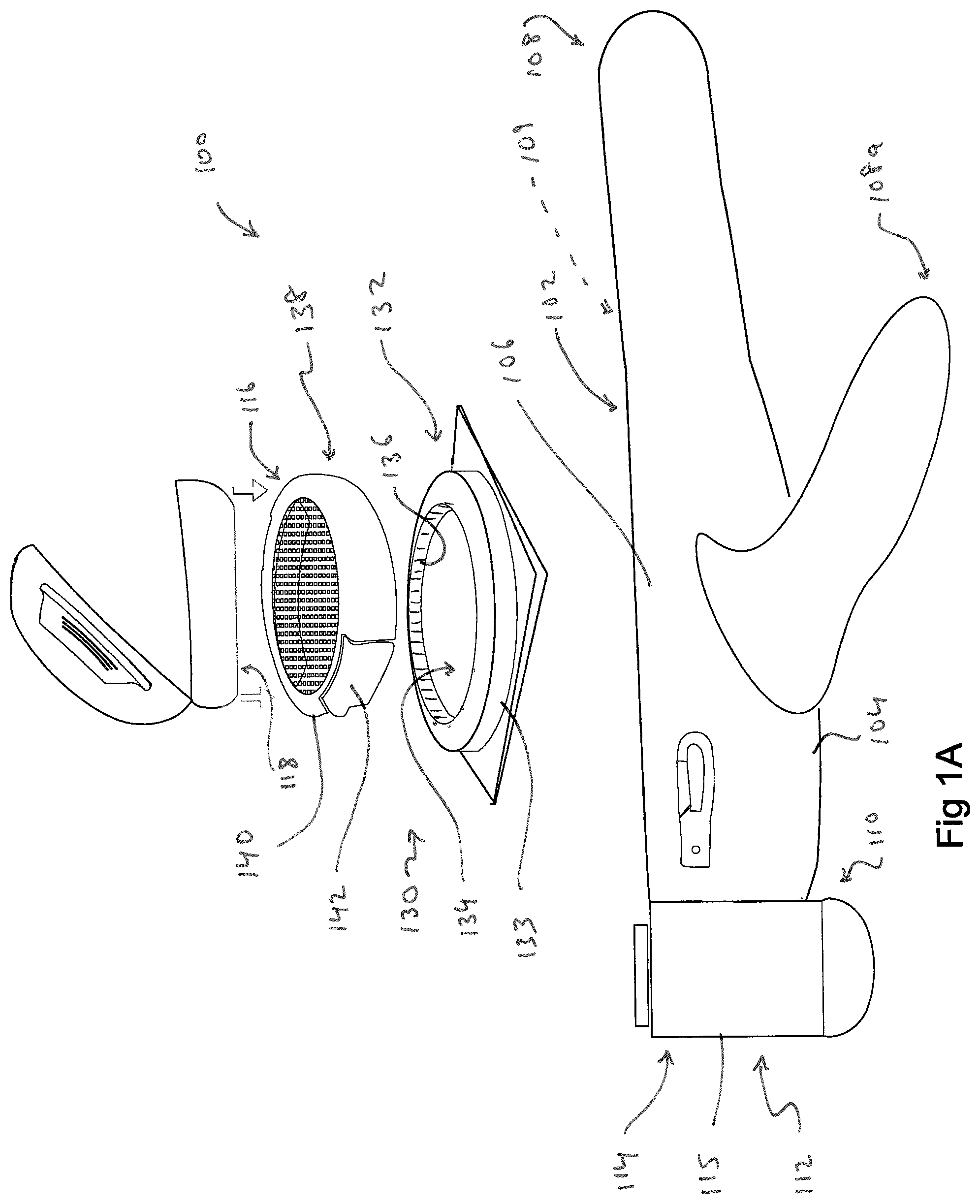 Patent US12102146 — Utility glove with retention feature — Figure 1
