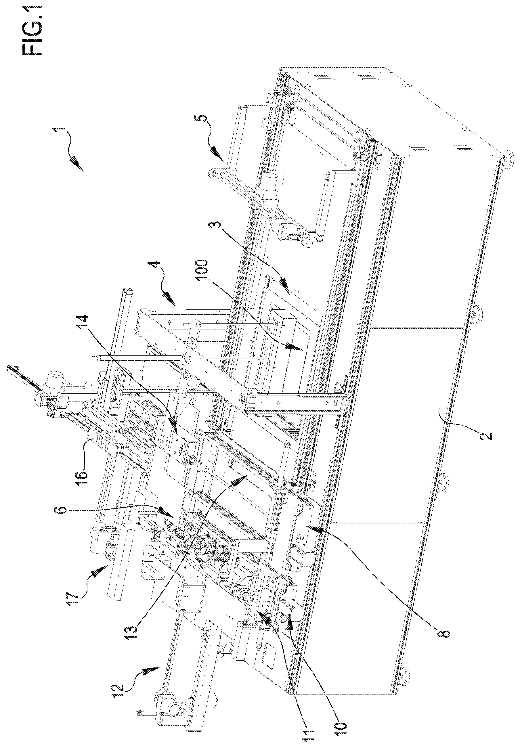 Patent US12102153 — Machine for manufacturing boxers — Figure 1