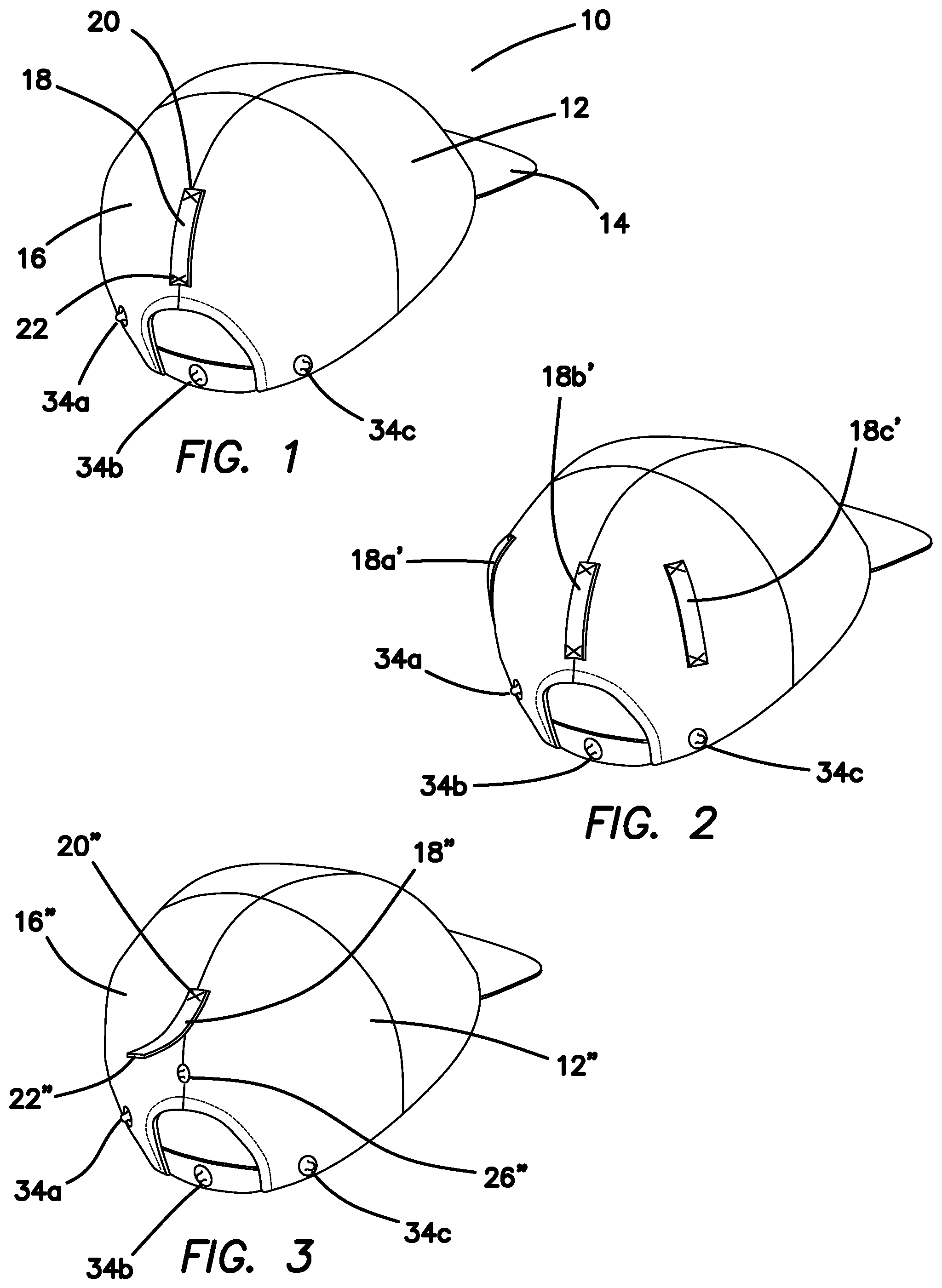 Patent US12102156 — Securable hat assembly — Figure 1