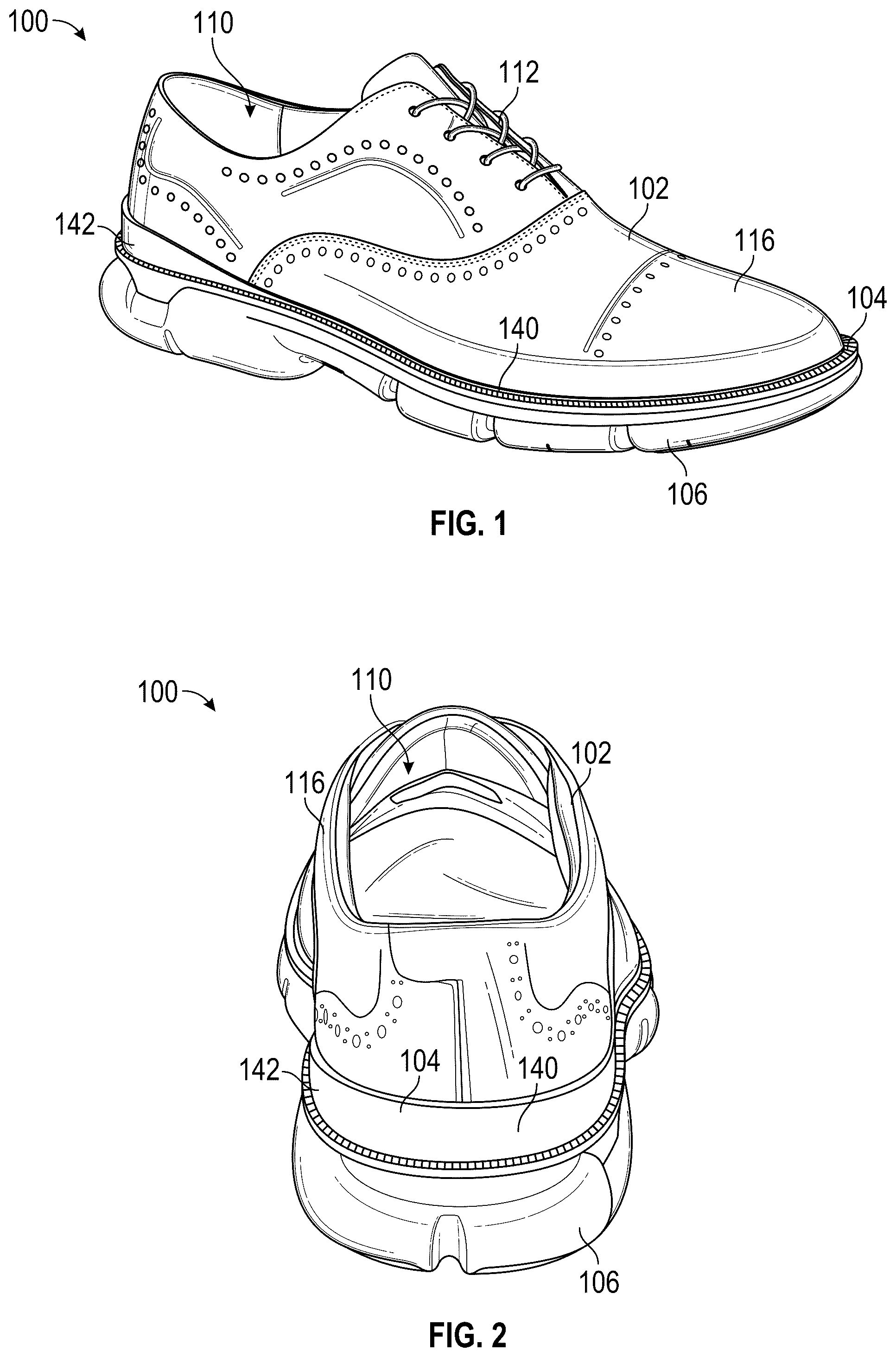 Patent US12102169 — Chassis system for footwear — Figure 1