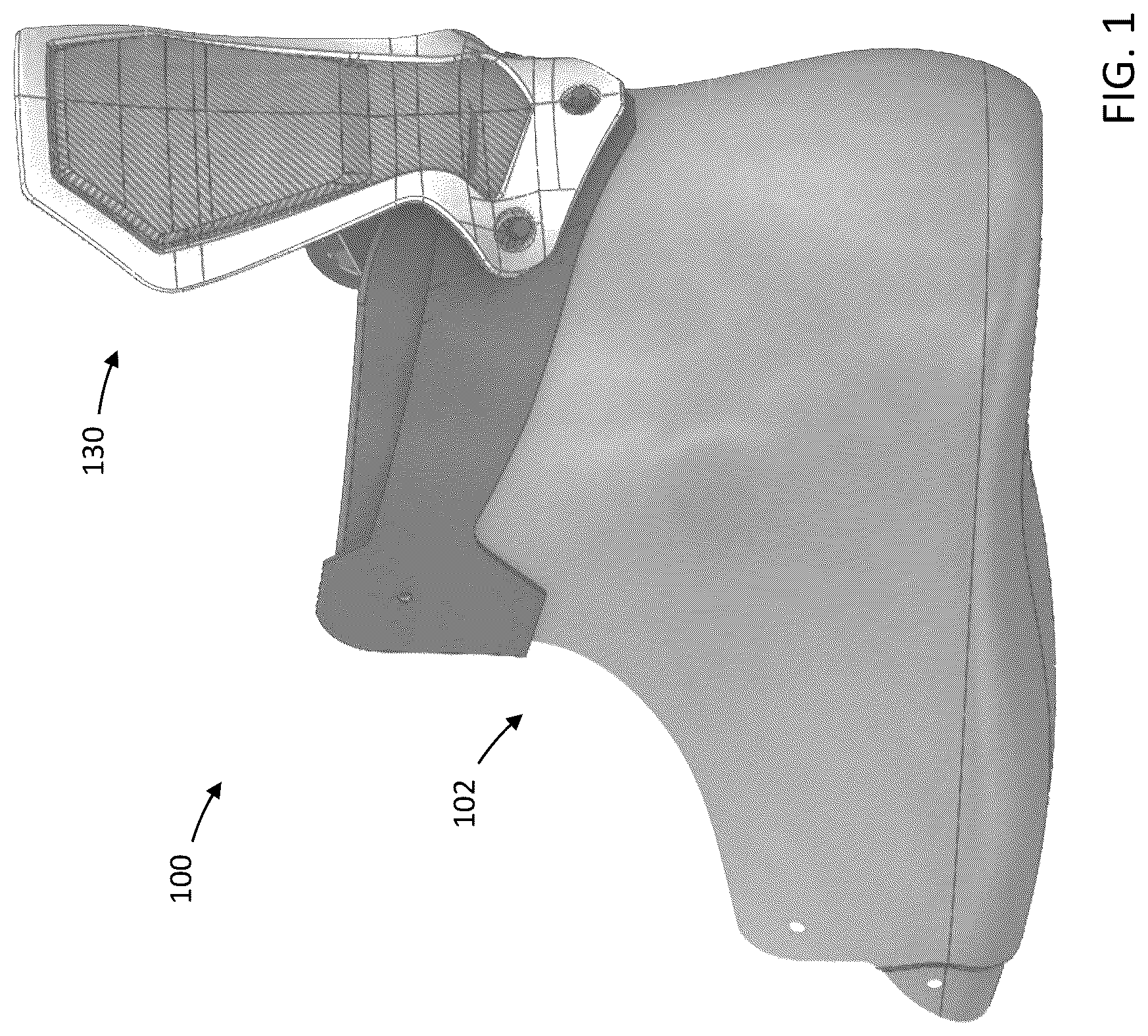 Patent US12102183 — Skate boot with tendon guard — Figure 1