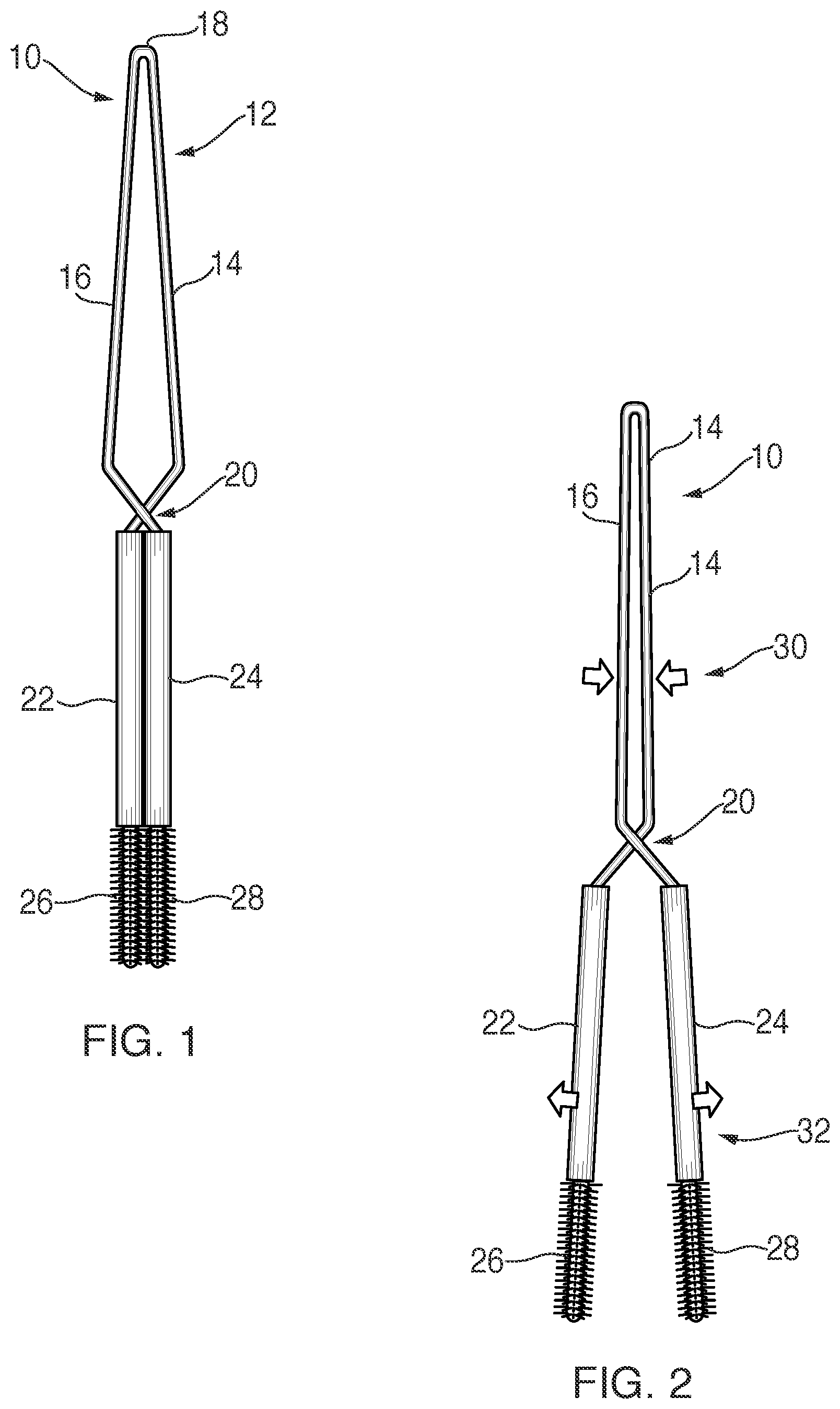 Patent US12102210 — Stabilized, precision, dual-brush eyelash application apparatus and method — Figure 1