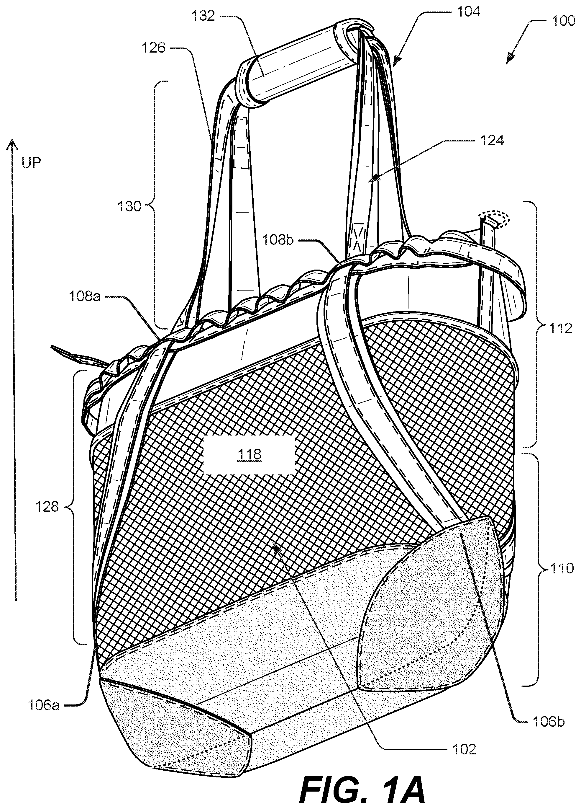Patent US12102217 — Convertible tote — Figure 1