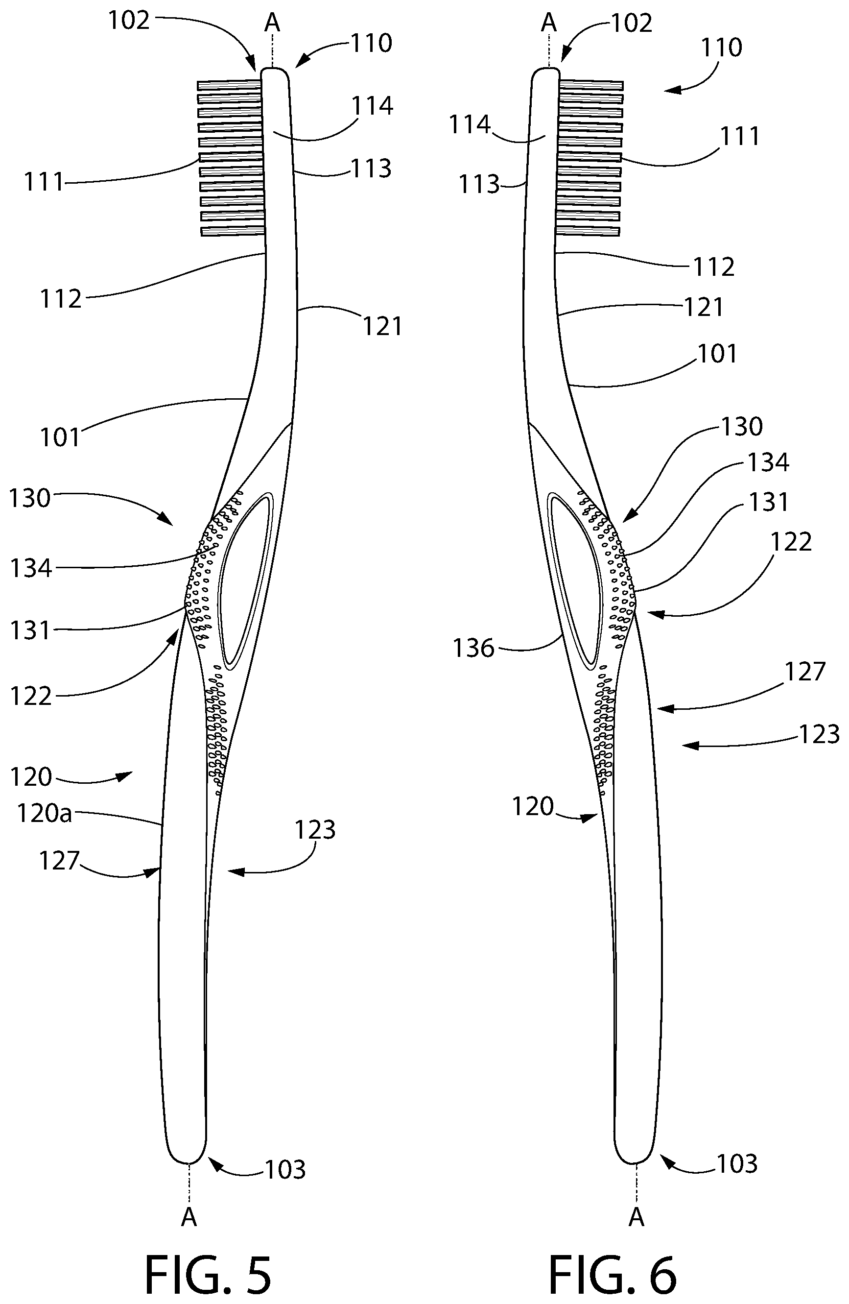 Patent US12102220 Figure 4 – Oral care implement