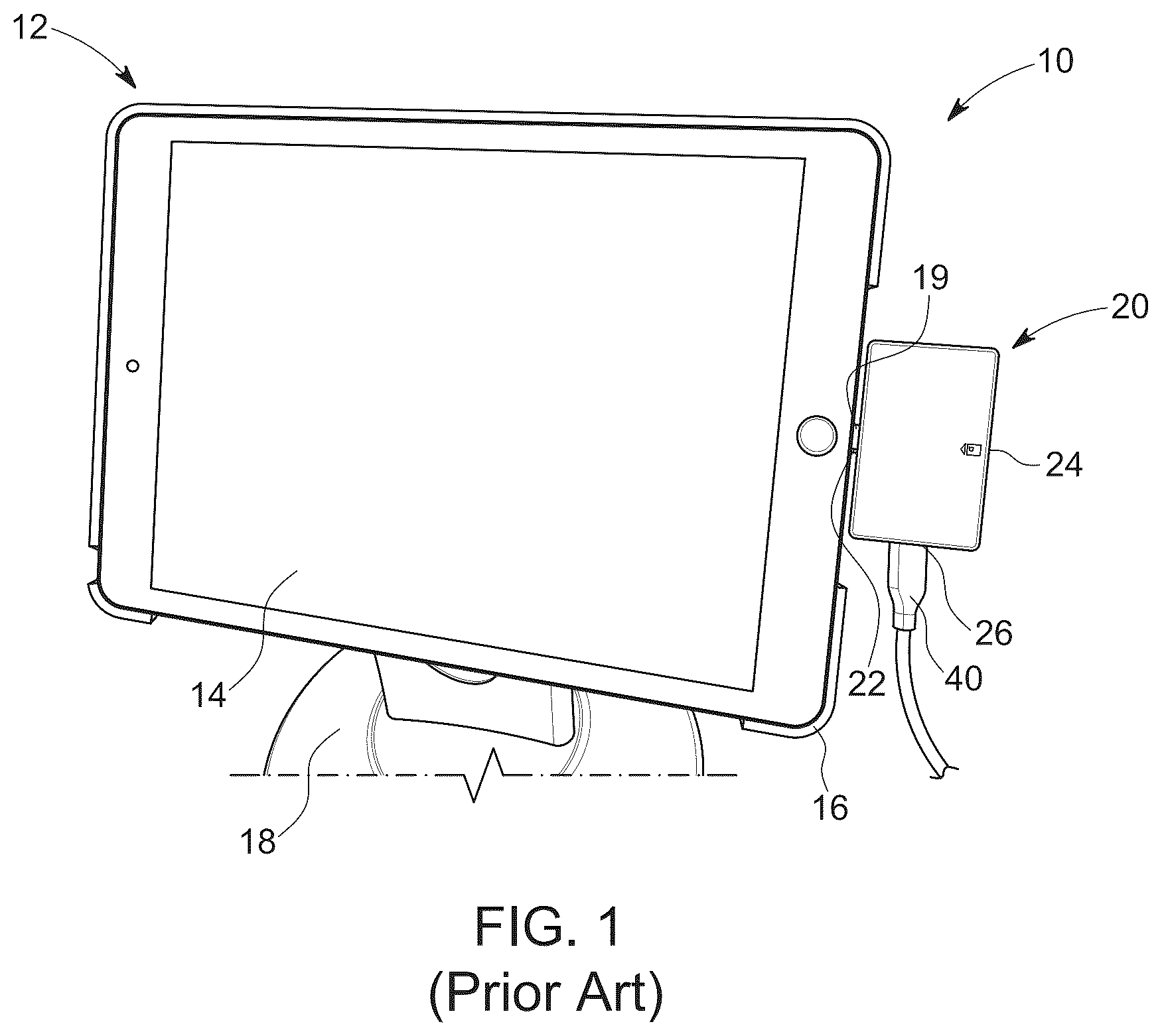 Patent US12102231 — Stabilizer bracket for electronic device — Figure 1