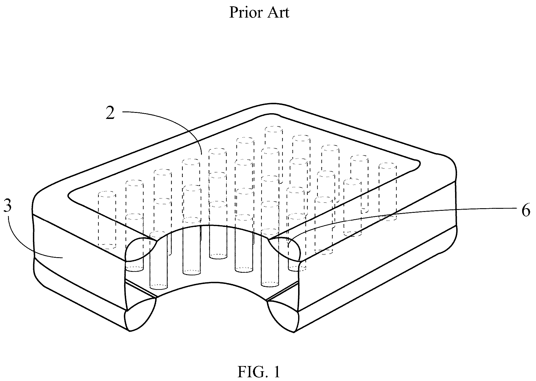 Patent US12102236 Figure 1 – Wiredrawing inflatable mattress and manufacturing method thereof