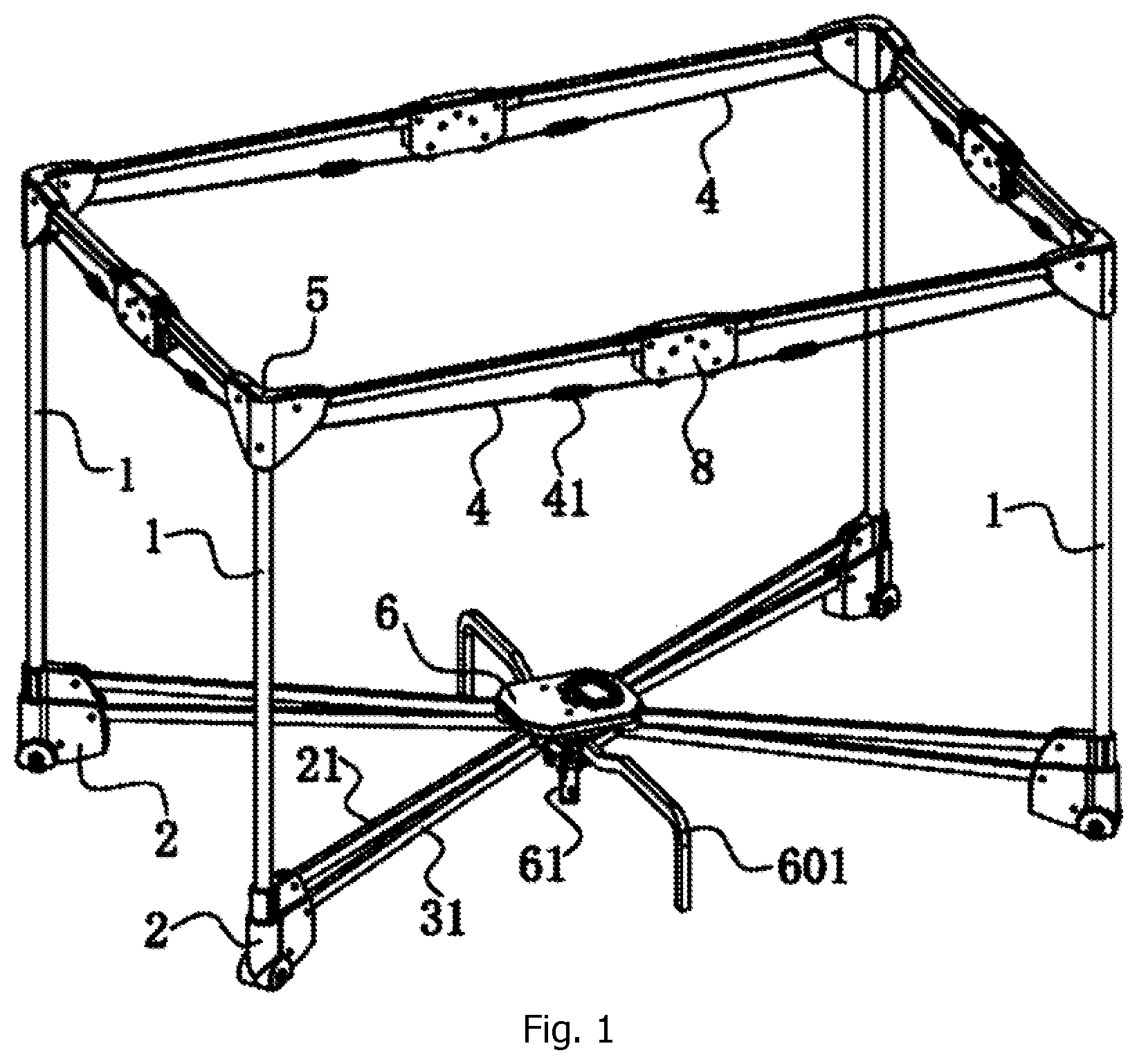 Patent US12102240 — Portable child game bed — Figure 1