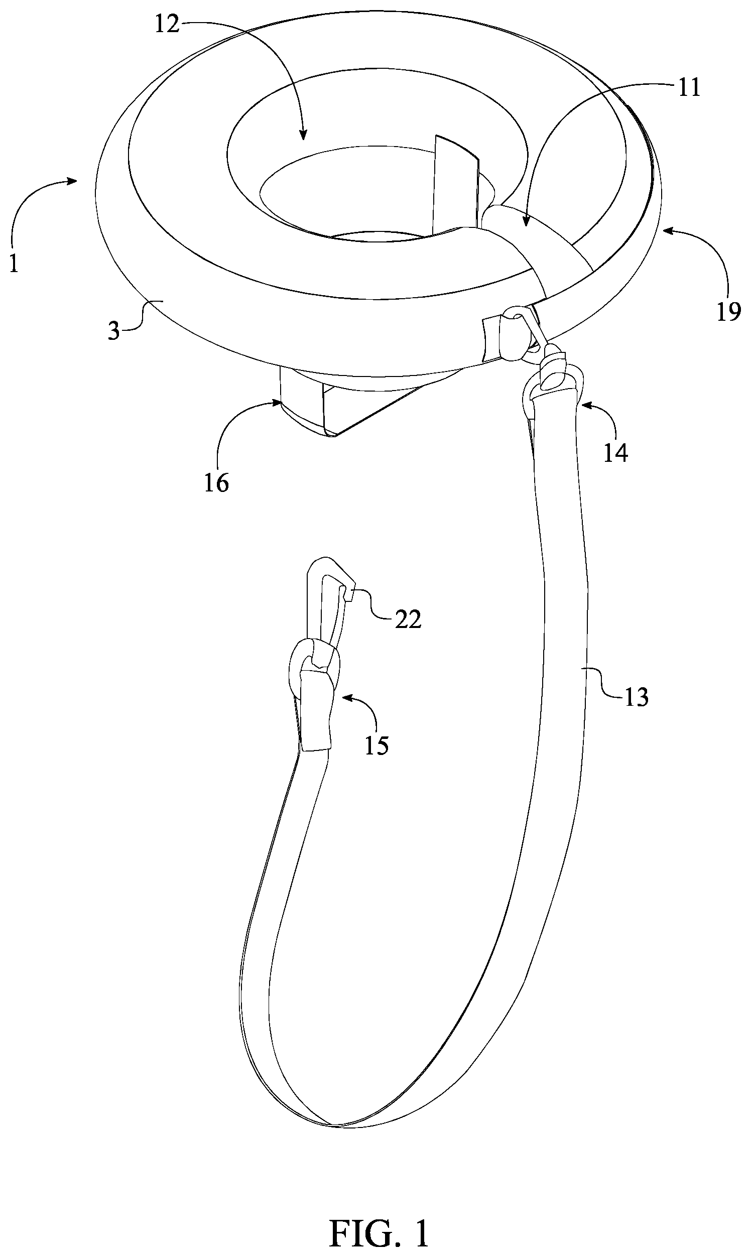 Patent US12102245 — Floating beverage holding apparatus — Figure 1