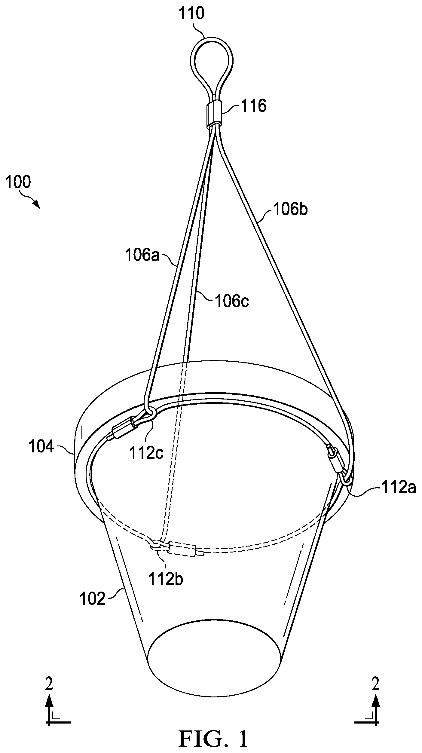 Patent US12102250 — Plant pot hanger — Figure 1