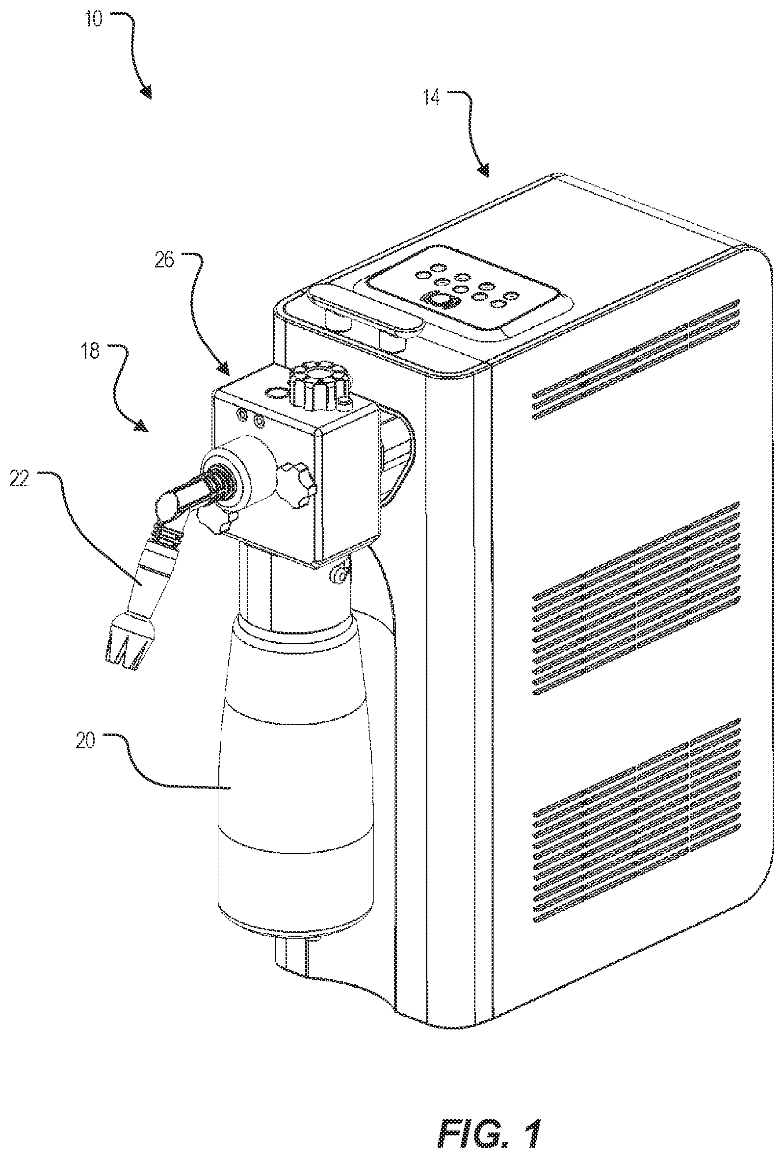 Patent US12102257 — Food product dispenser with removable module — Figure 1