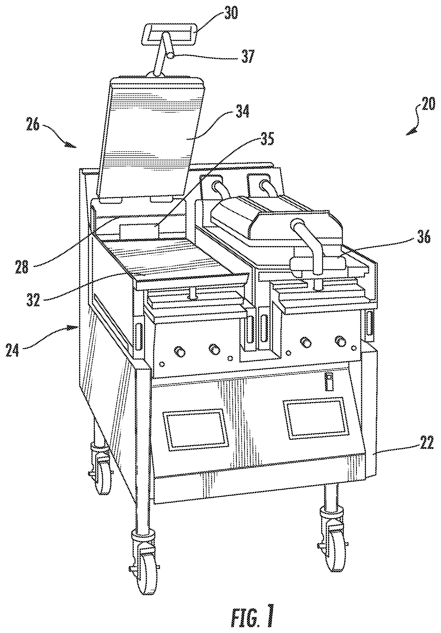 Patent US12102262 — Grill system and method for detecting movement when motor is “off” — Figure 1