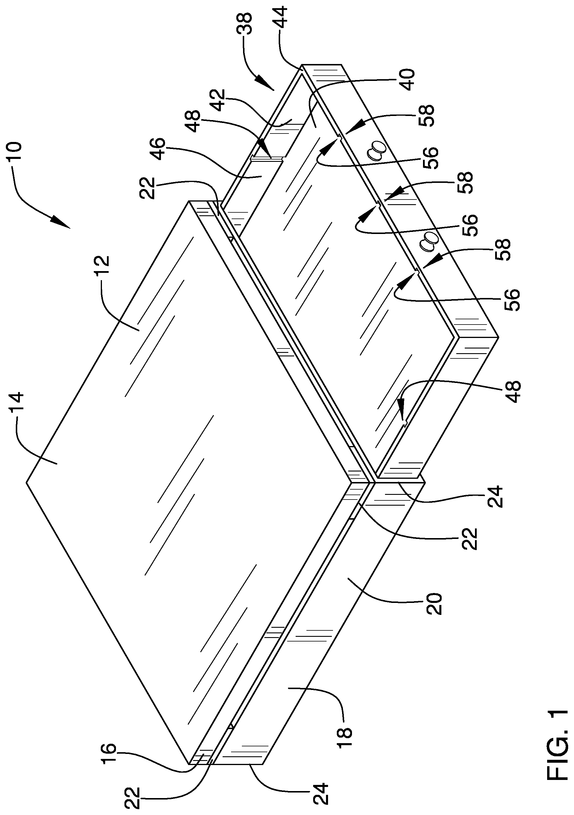 Patent US12102268 — Turntable cutting board device — Figure 1