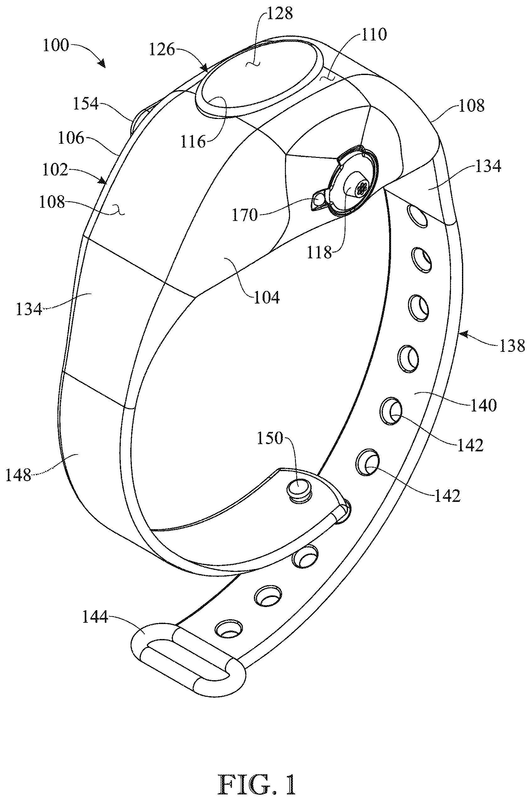 Patent US12102274 — Wearable hand sanitizer dispenser — Figure 1