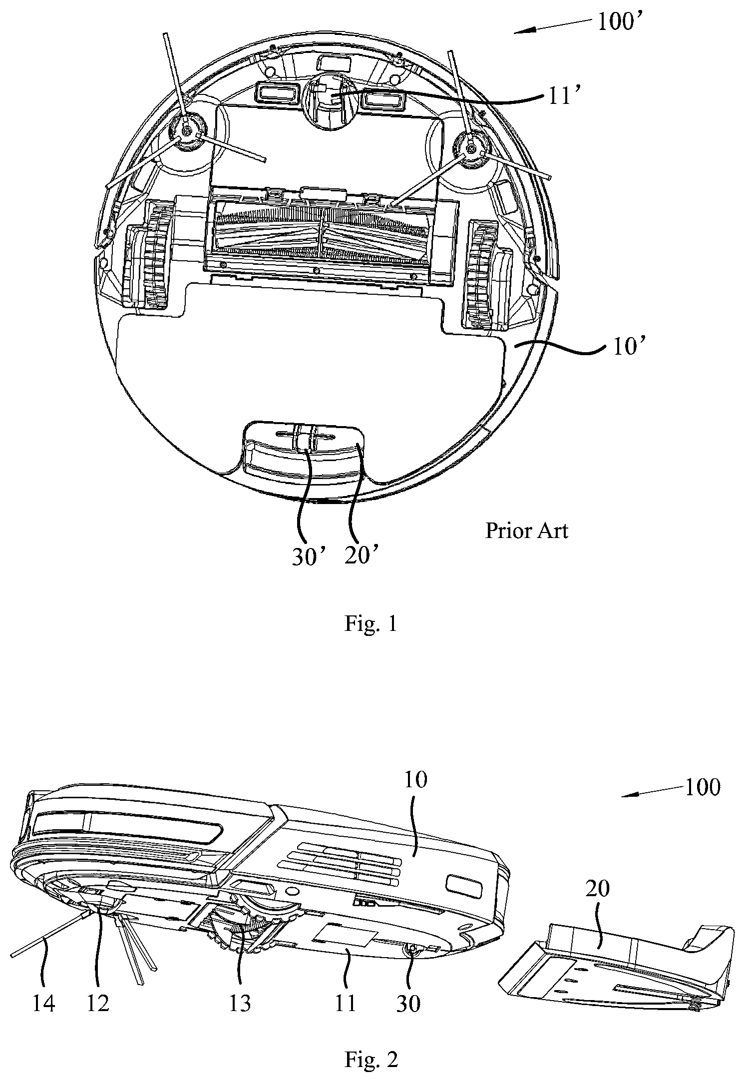 Patent US12102276 — Self-moving cleaning device — Figure 1
