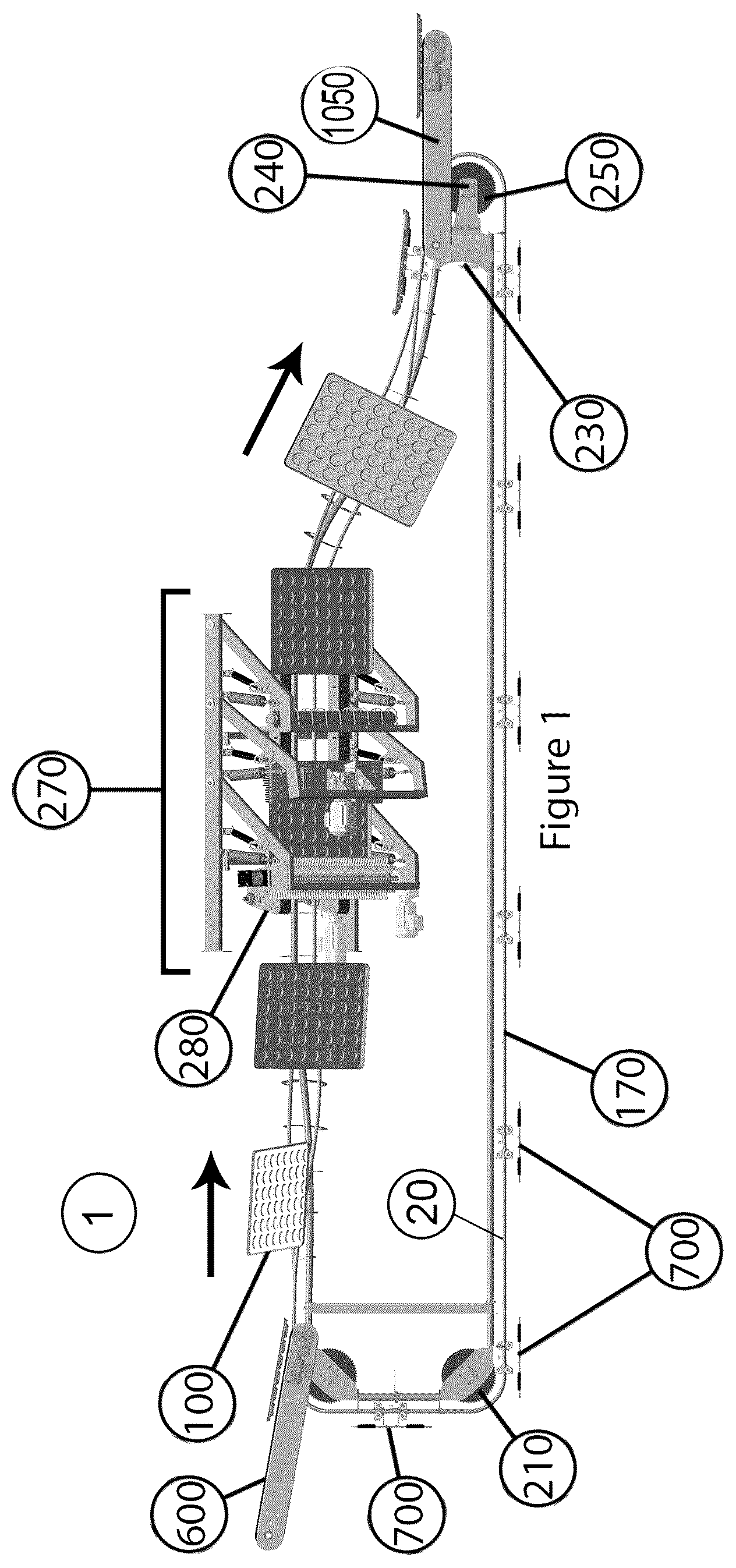 Patent US12102277 — Pan cleaning system and improved cleaning stations — Figure 1