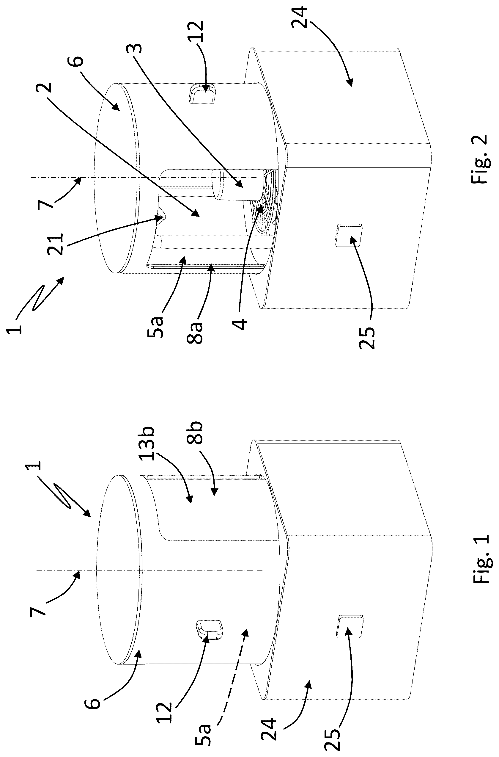 Patent US12102279 — Dishwasher with washing chamber accessible via first and second lateral zones — Figure 1