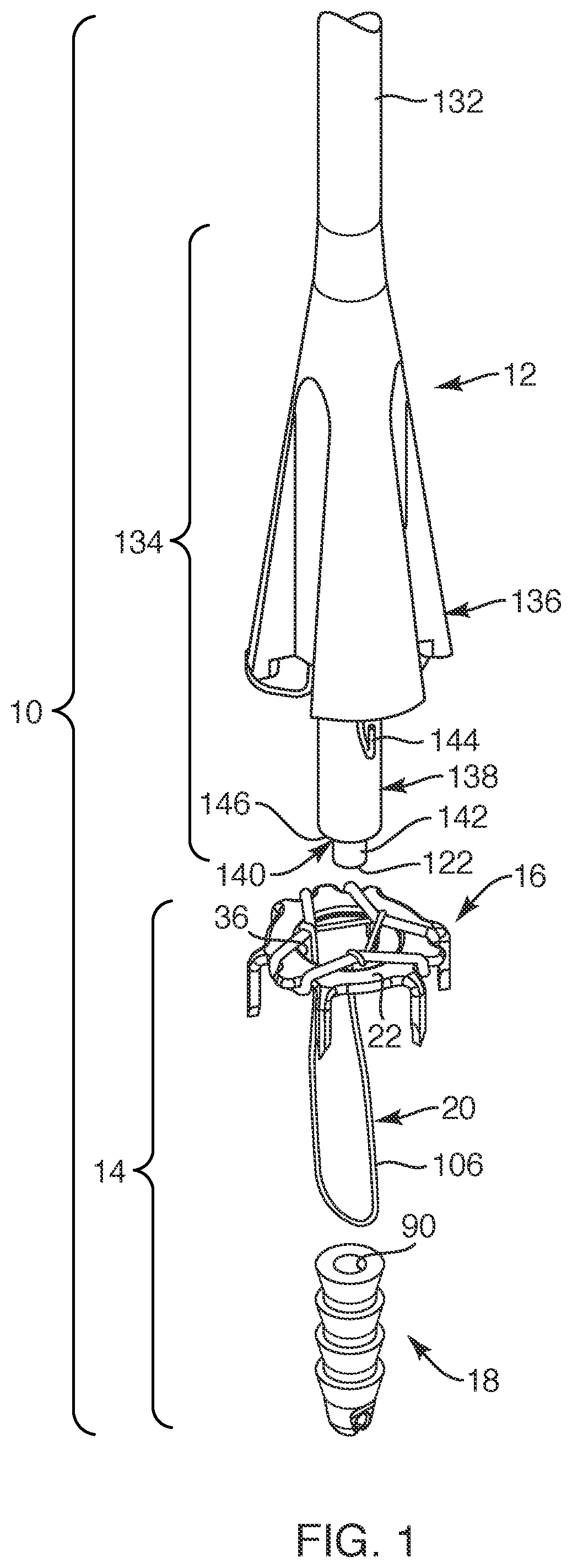 Patent US12102317 — Devices, systems, and methods for repairing soft tissue and attaching soft tissue to bone — Figure 1