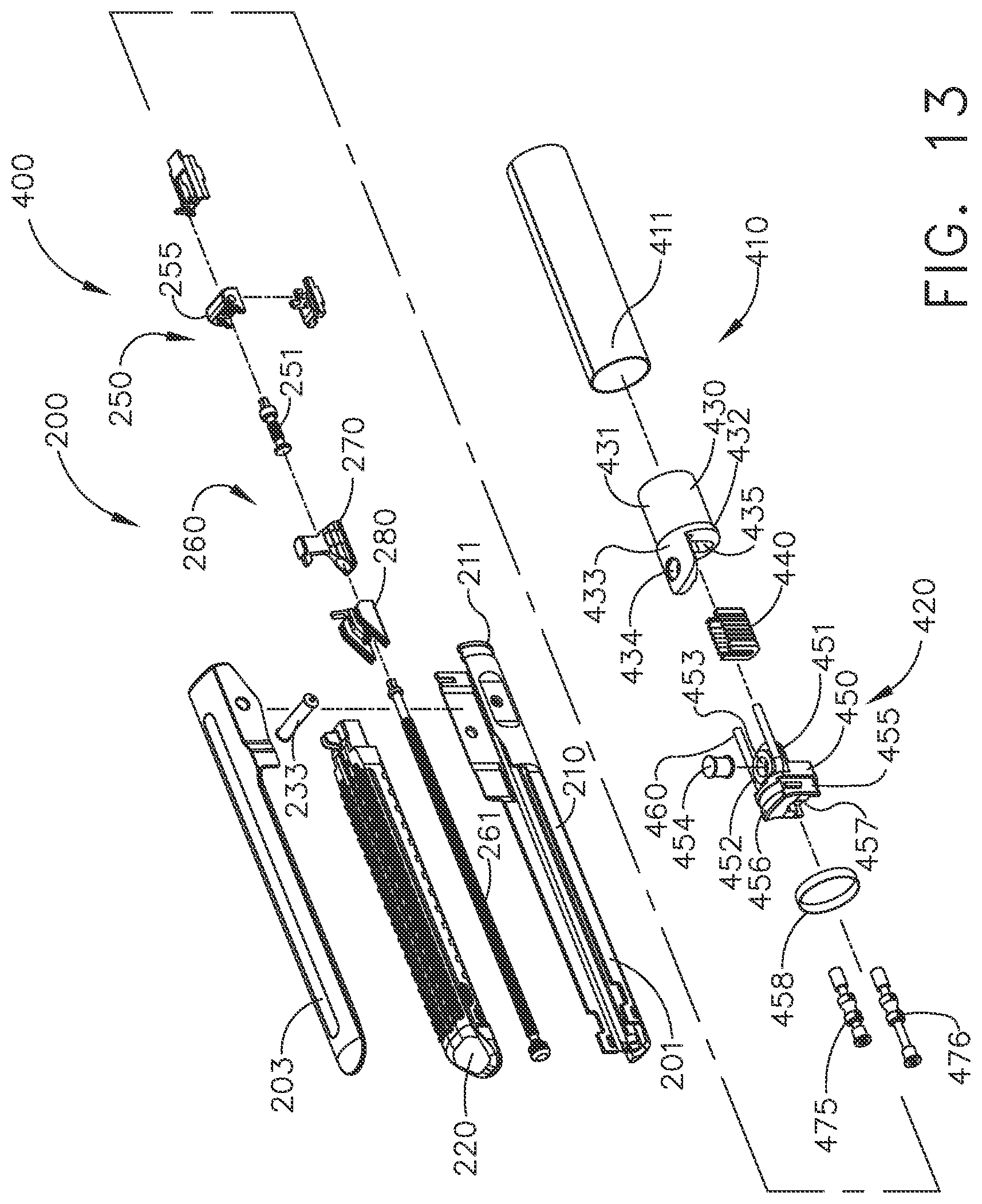 Patent US12102323 Figure 13 – Rotary-driven surgical stapling assembly comprising a floatable component