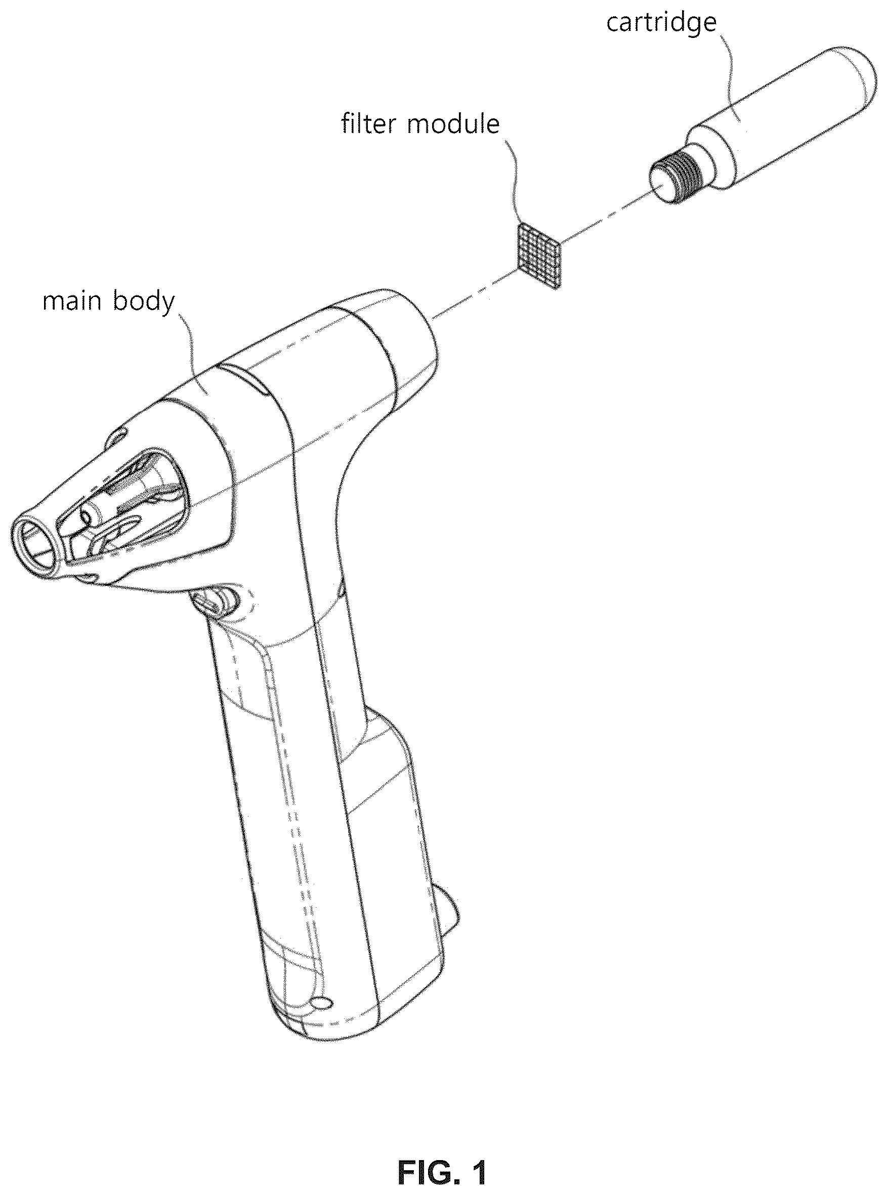 Patent US12102371 — Filter module used for cooling system and cooling device — Figure 1