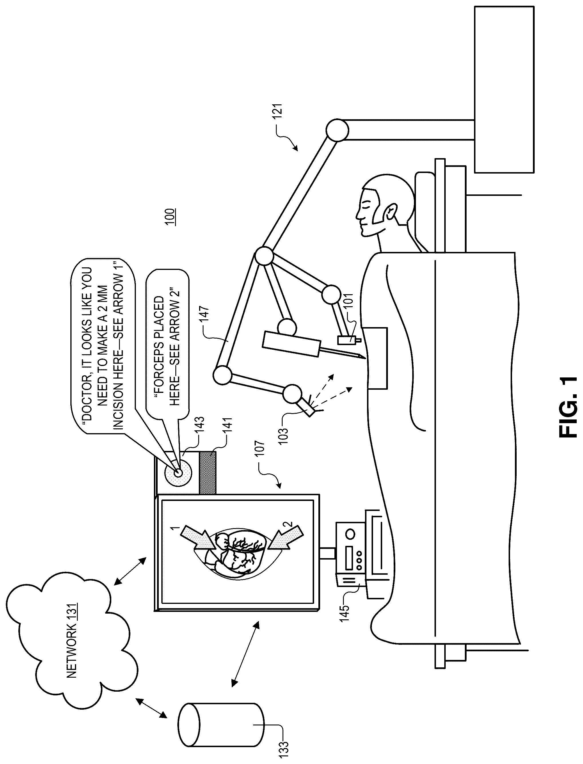 Patent US12102397 — Step-based system for providing surgical intraoperative cues — Figure 1