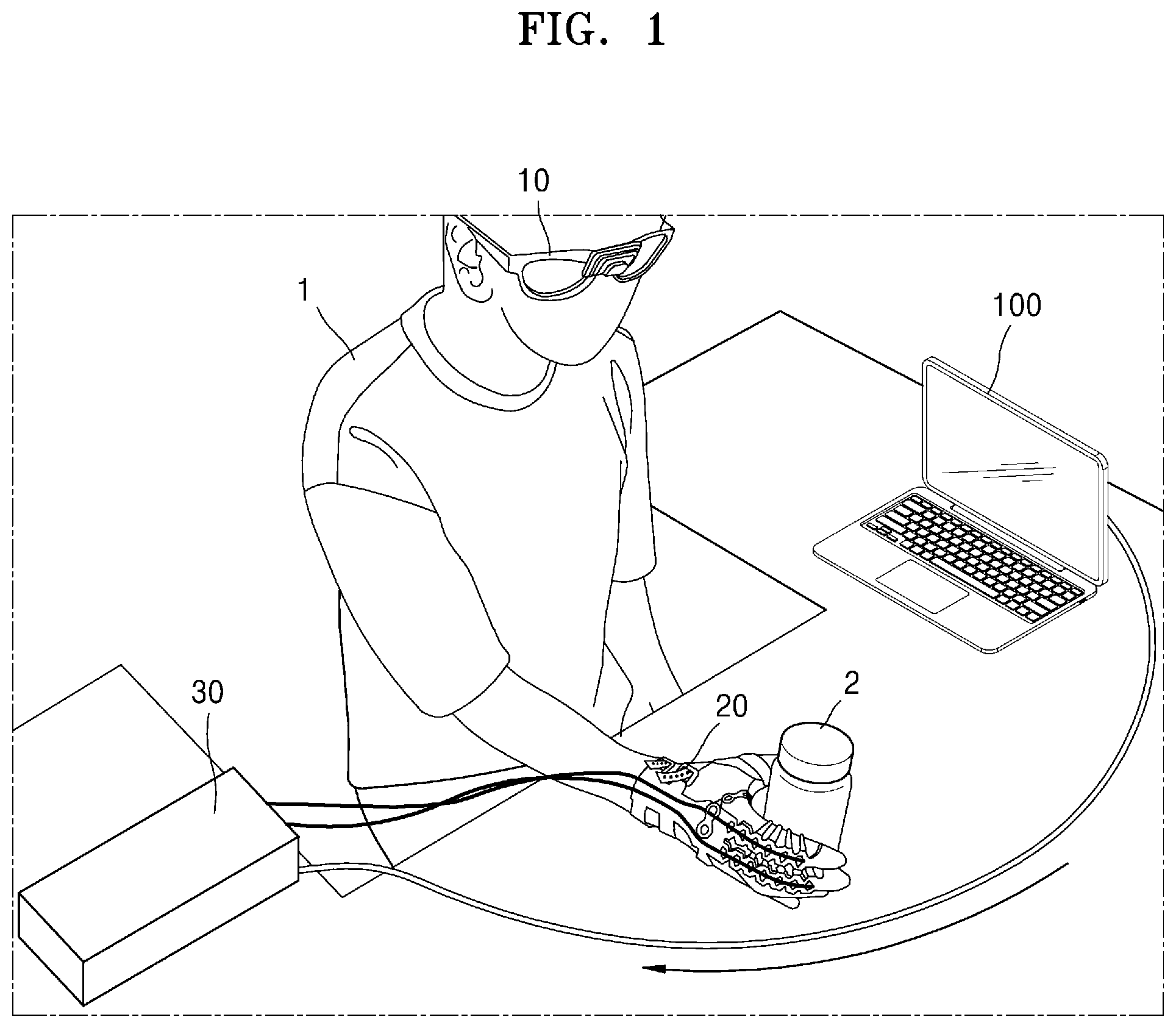 Patent US12102411 — Method for predicting intention of user and apparatus for performing same — Figure 1