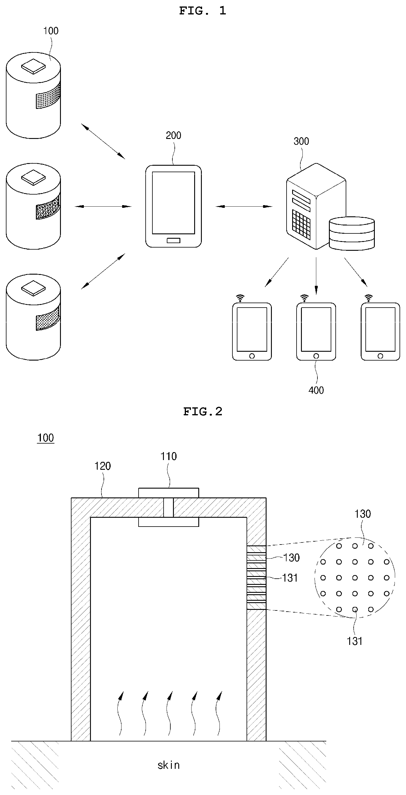 Patent US12102443 — Device for measuring transepidermal water loss and skin care system using same — Figure 1