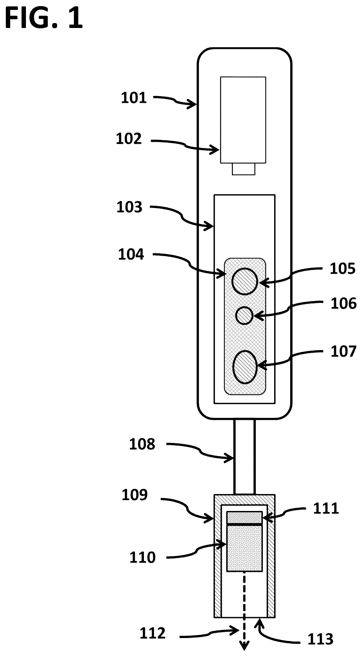 Patent US12102461 — Intraoperative radiation probe system with radiation-orientation mapping — Figure 1