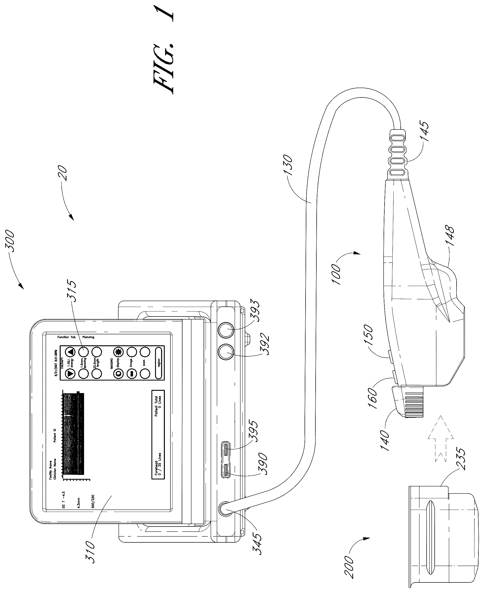 Patent US12102473 — Systems for ultrasound treatment — Figure 1