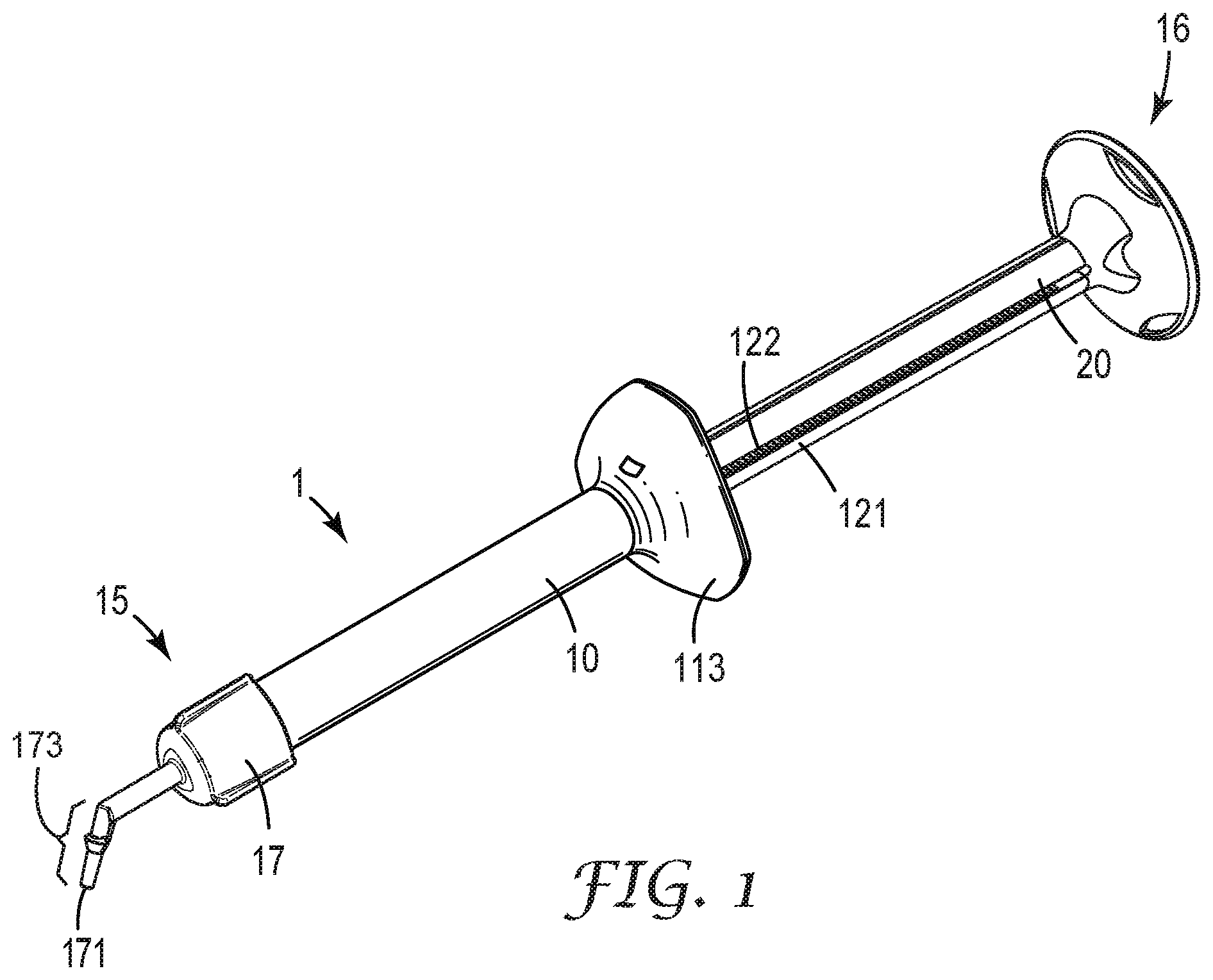 Patent US12102499 Figure 1 – Two-part dental sealant, method of applying with a syringe device, and kit