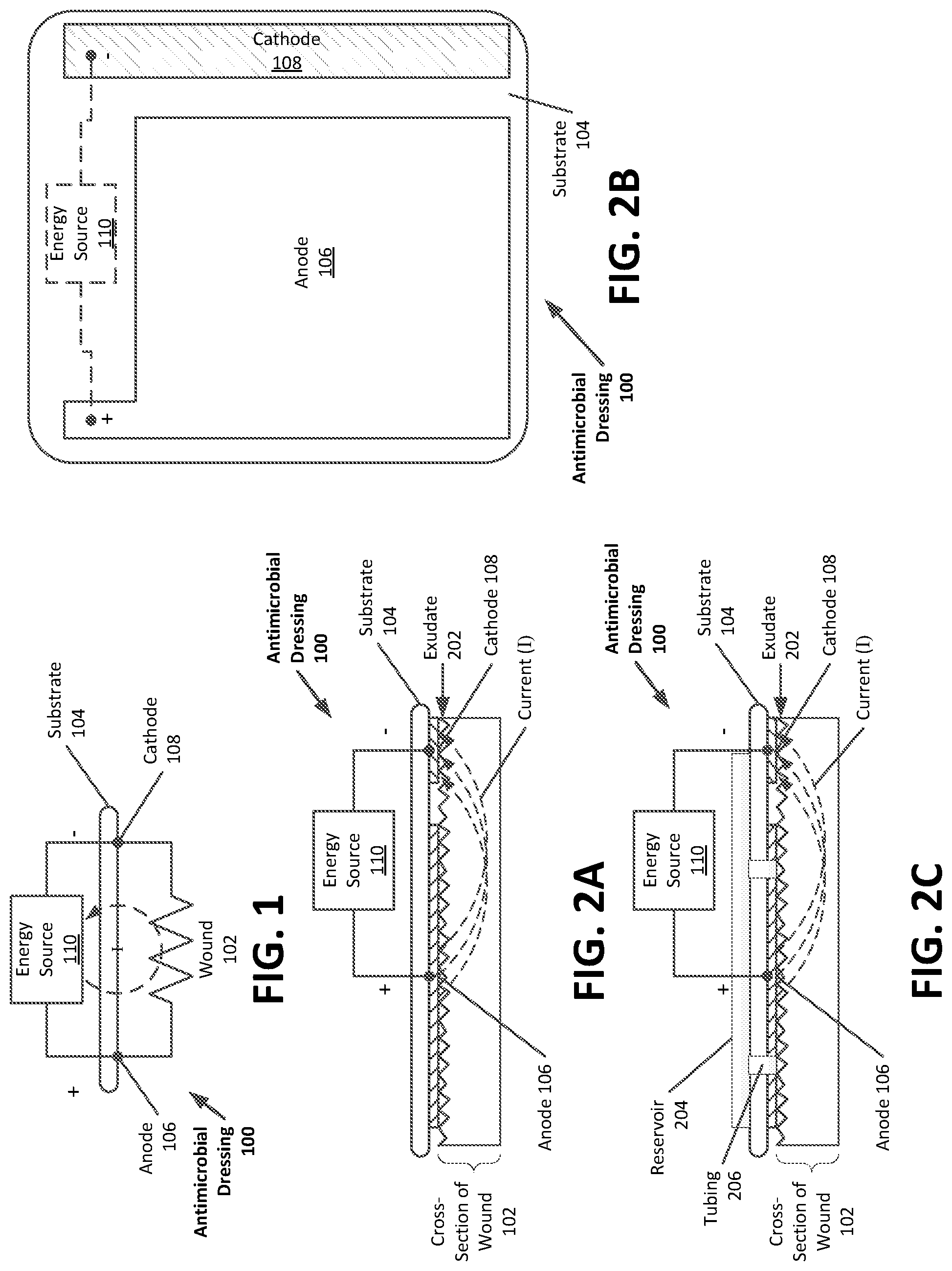 Patent US12102508 — Antimicrobial wound care dressing — Figure 1