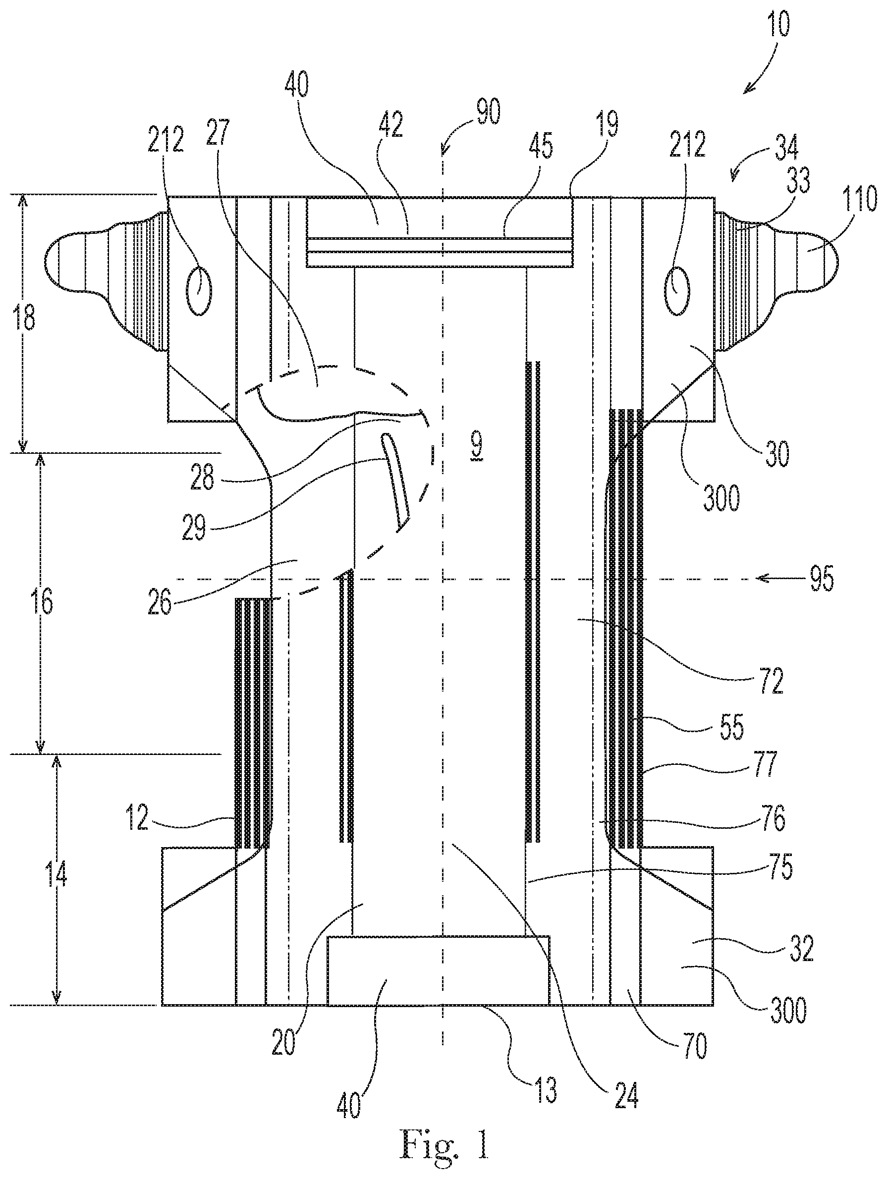 Patent US12102518 Figure 1 – Absorbent article having fastening system