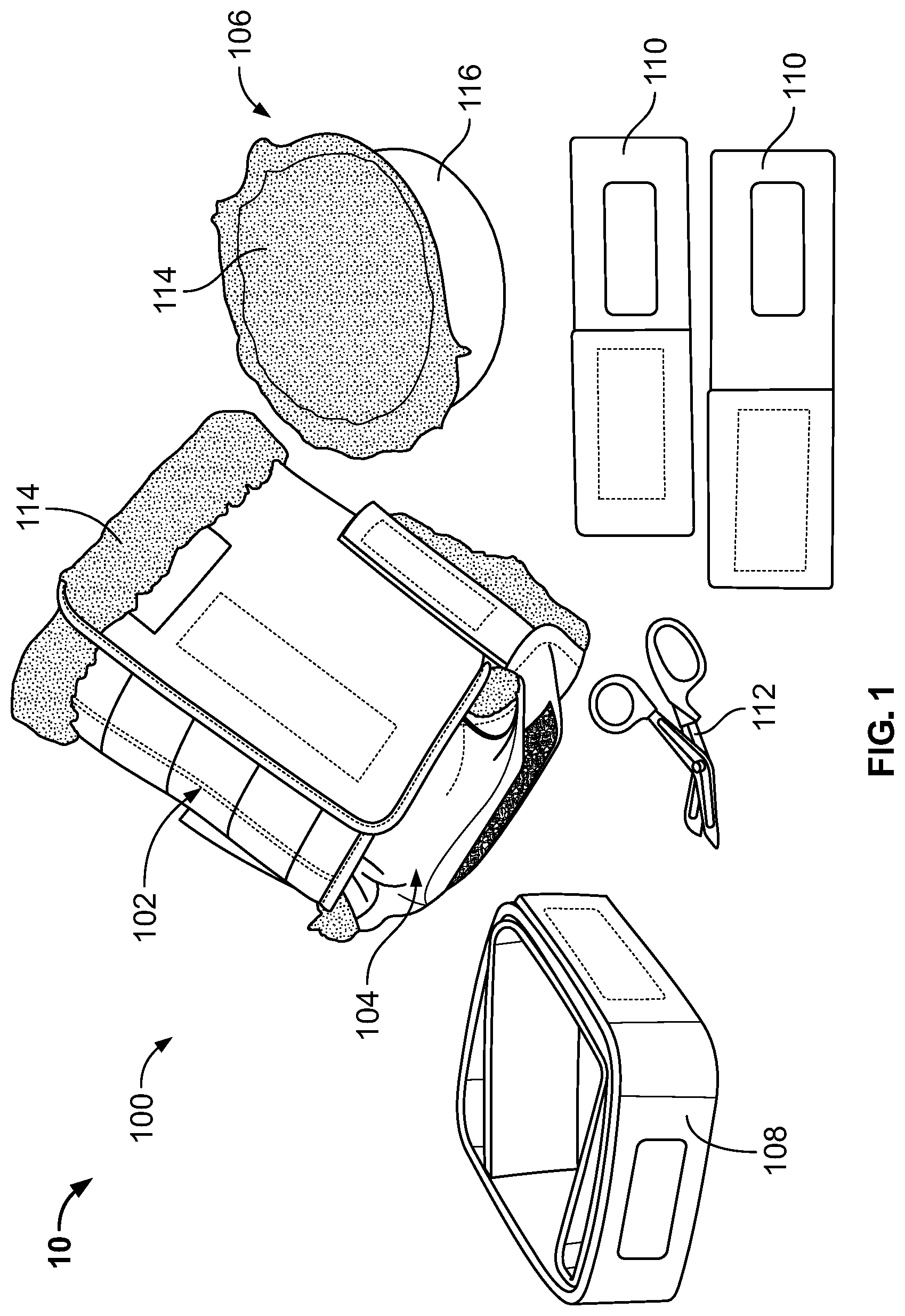 Patent US12102548 — Leg protector for above-knee amputation — Figure 1