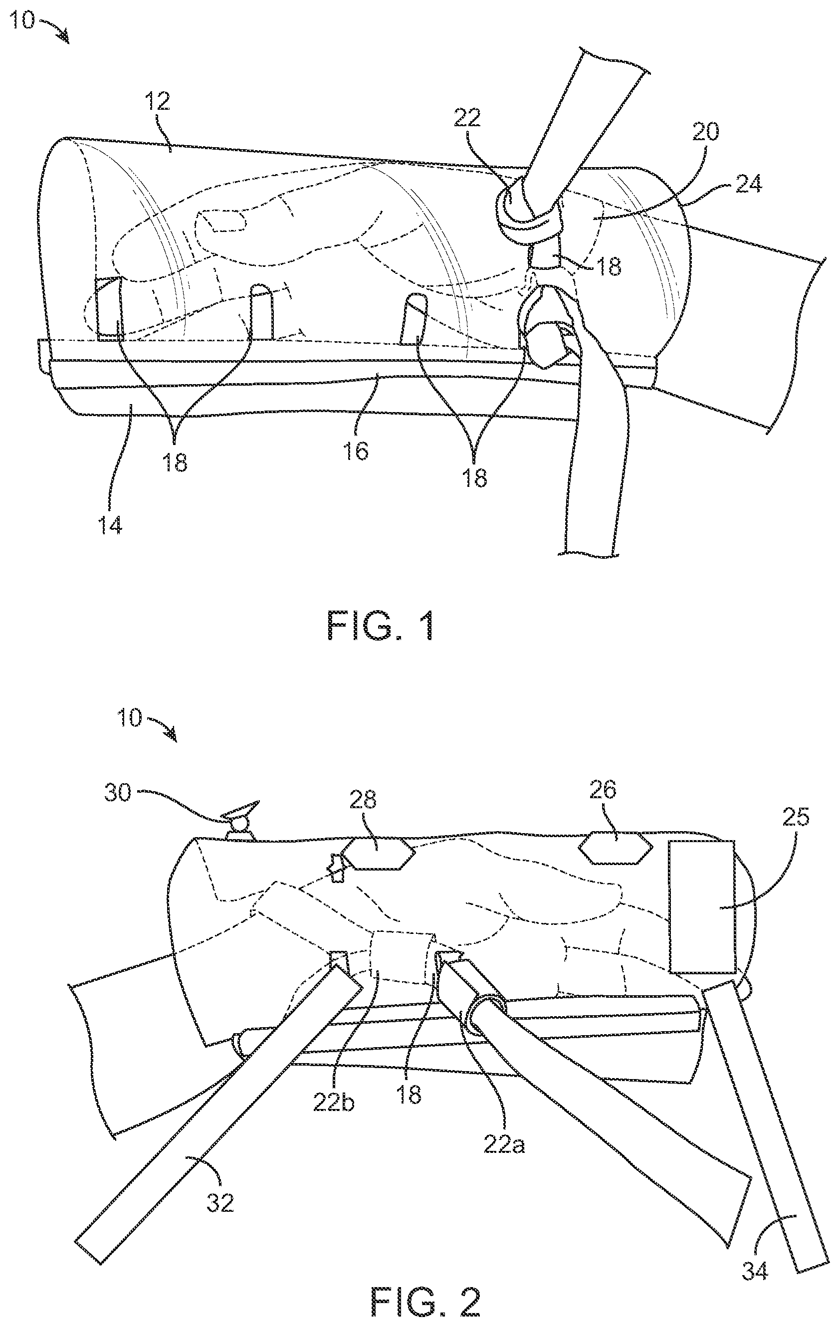 Patent US12102552 Figure 1 – Protective and exercise hand restraint system and apparatus