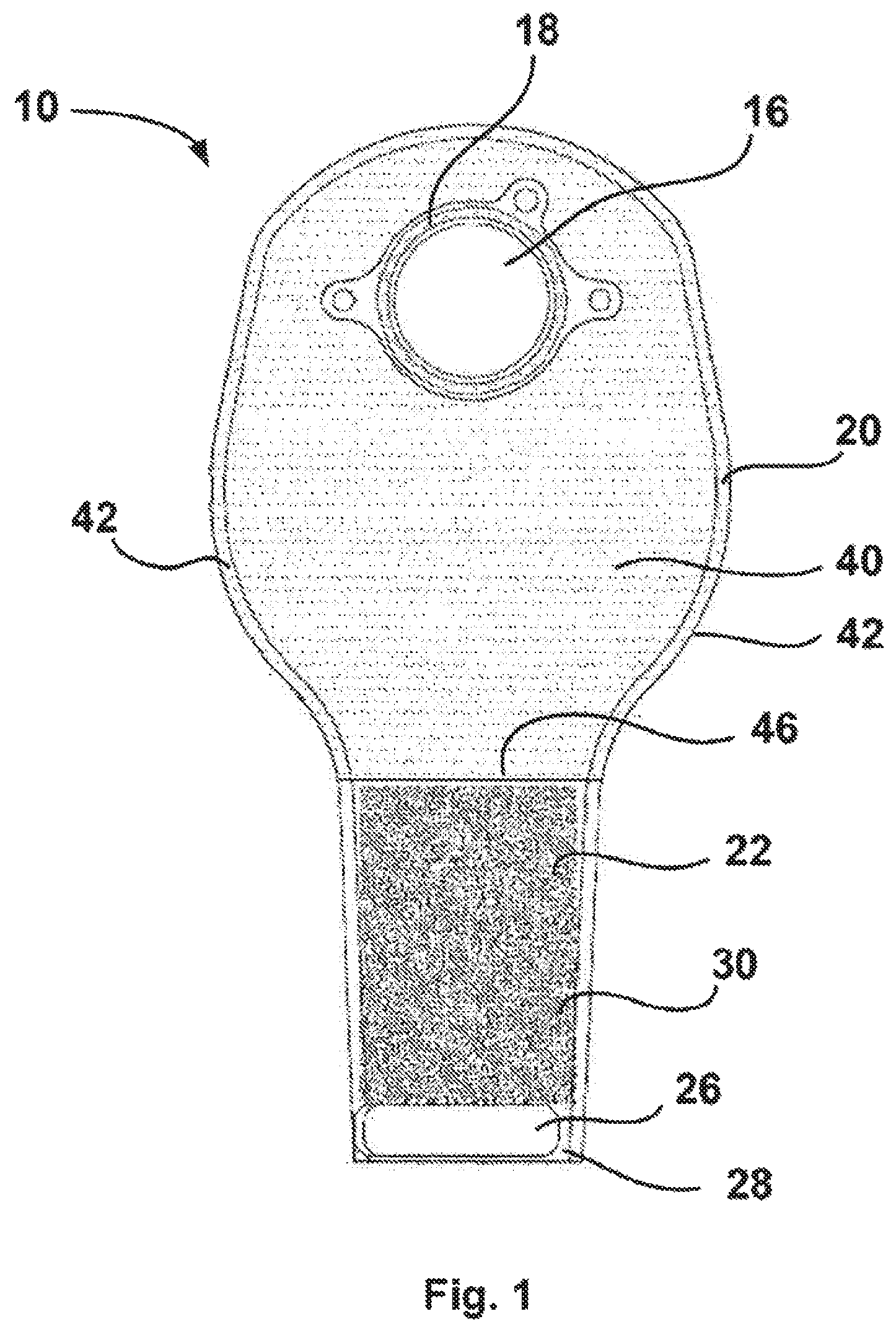 Patent US12102553 Figure 1 – Closure system for a drainable pouch