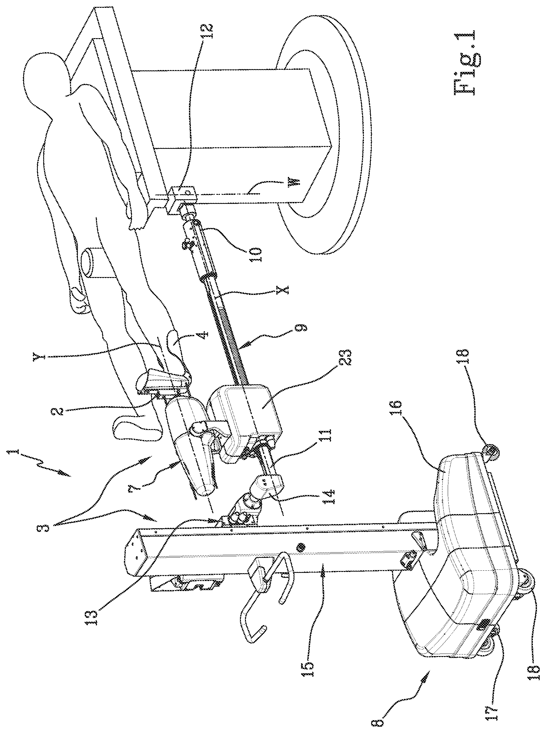 Patent US12102570 — Positioning apparatus of a patient's limb — Figure 1