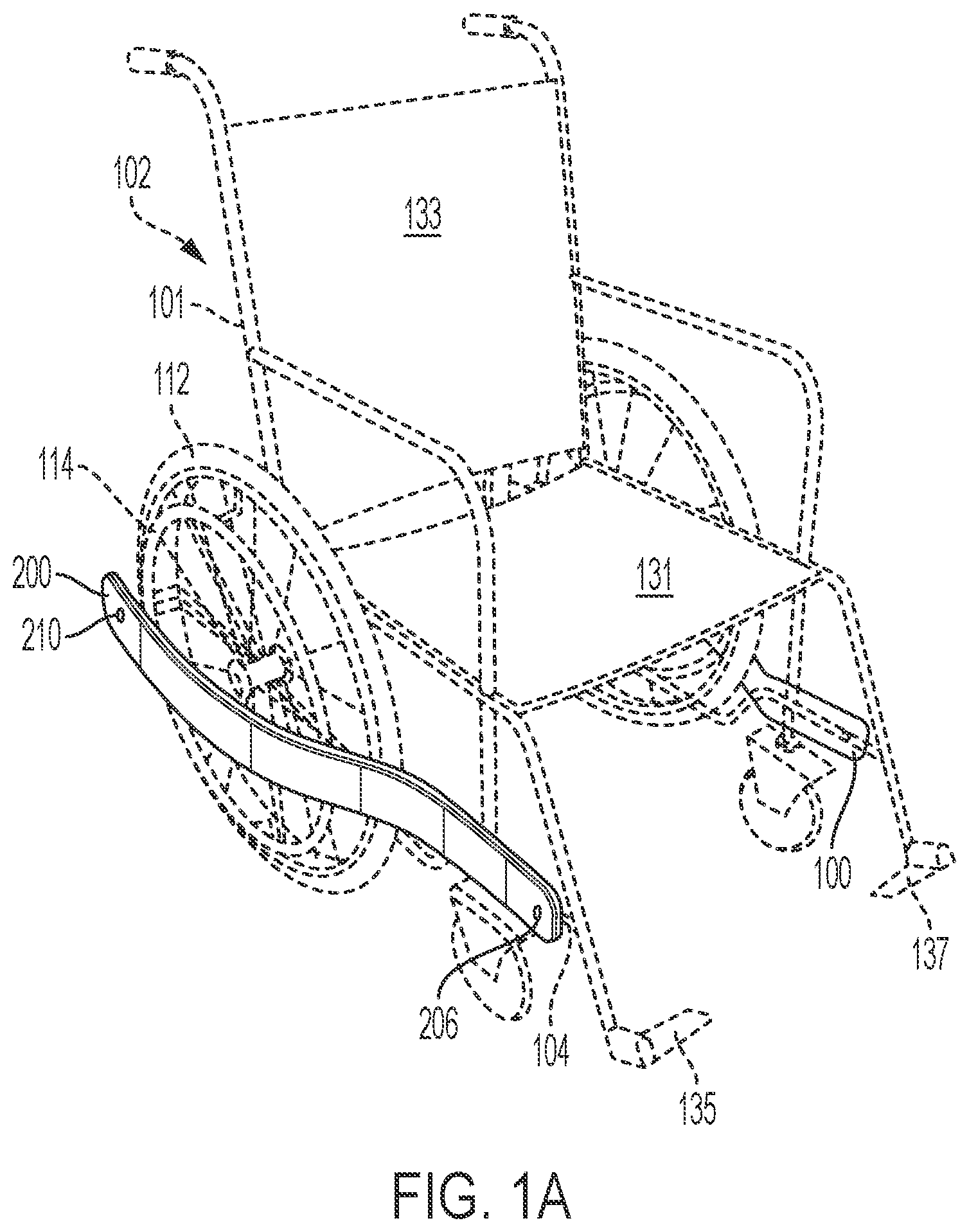 Patent US12102574 — Wheelchair bumper wings — Figure 1