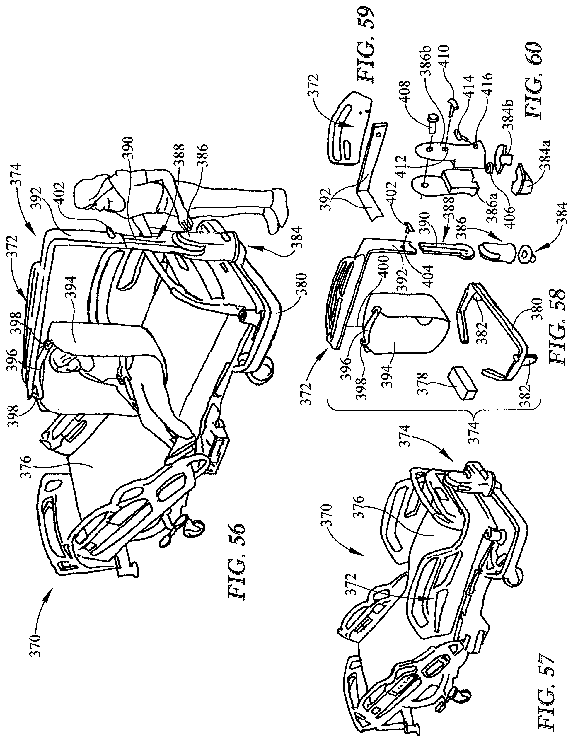 Patent US12102579 Figure 19 – Patient support apparatus having patient lift