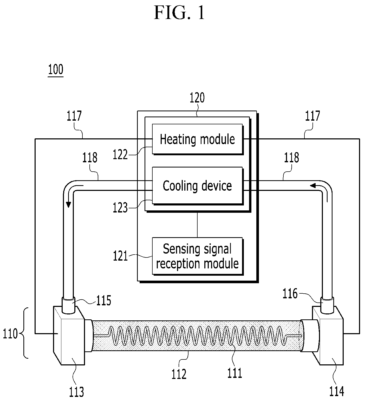 Patent US12102585 — Wearable robot for assisting upper limb movement by using artificial muscle — Figure 1