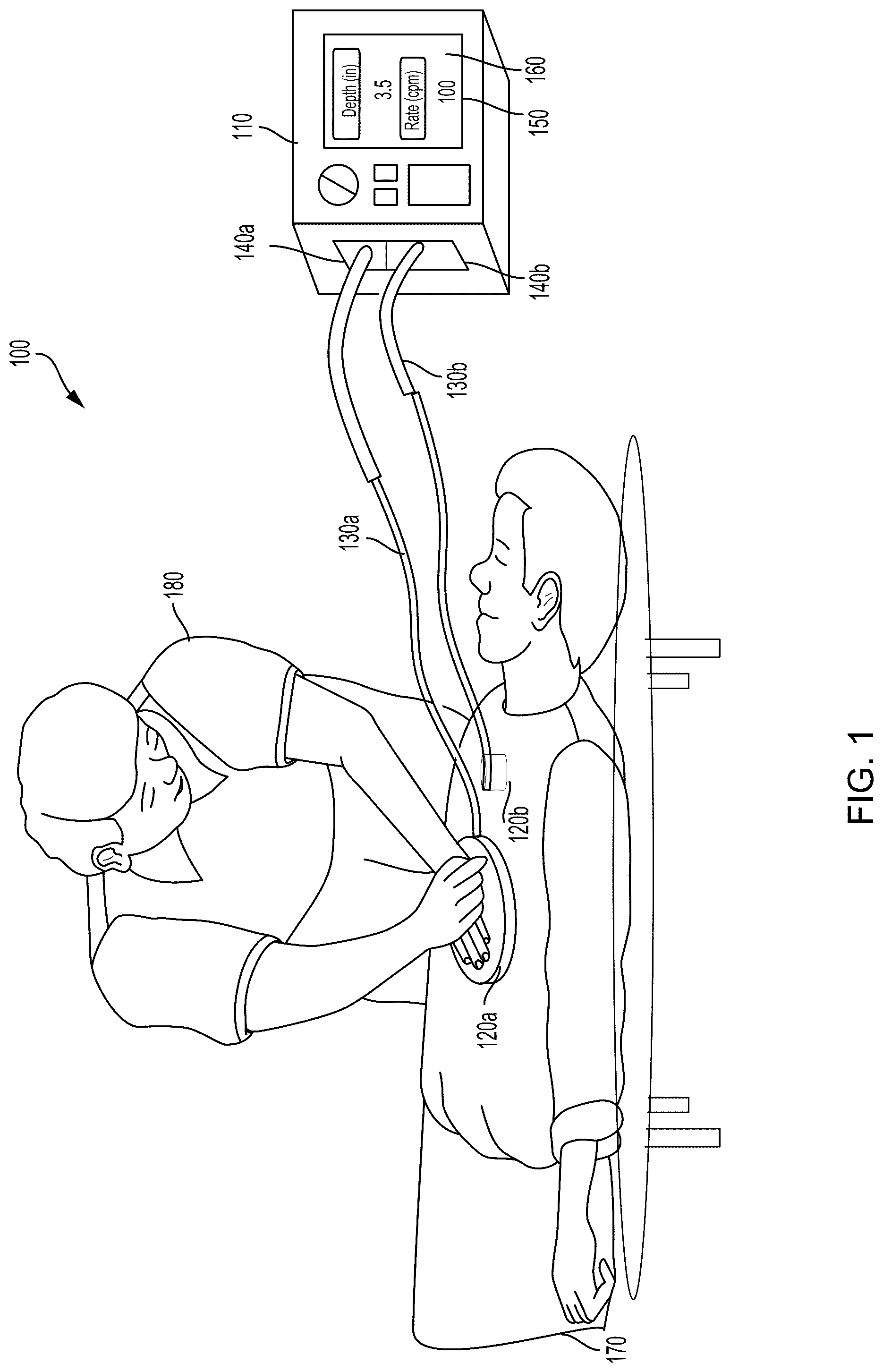 Patent US12102590 — Medical device system and hardware for sensor data acquisition — Figure 1