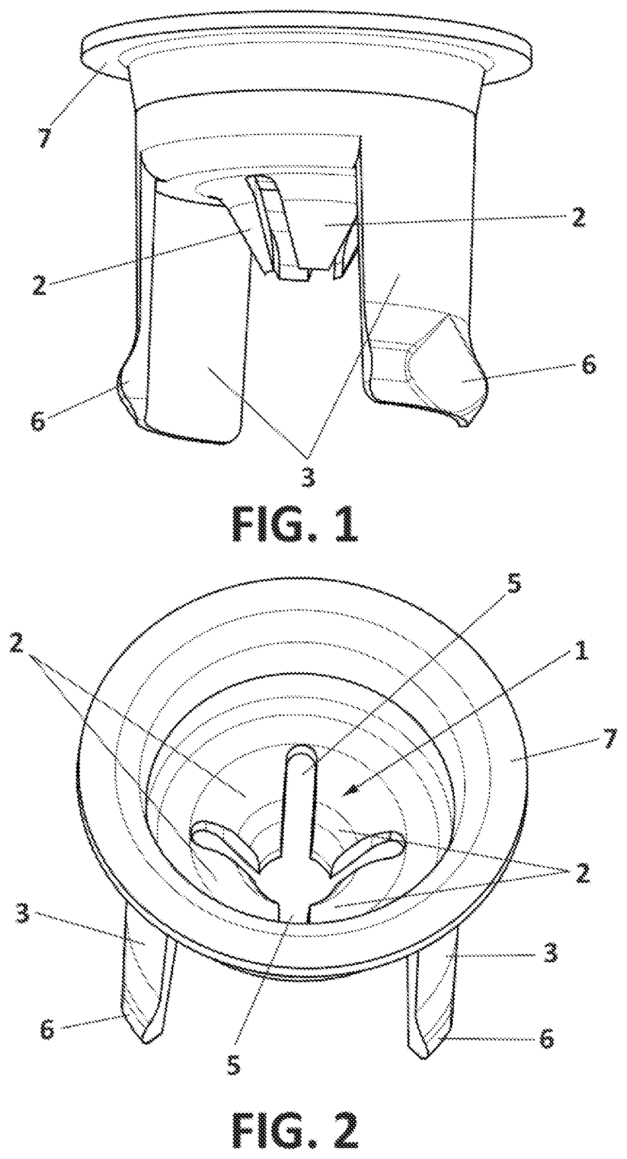 Patent US12102739 — Support for volatile substance-diffusing wicks — Figure 1
