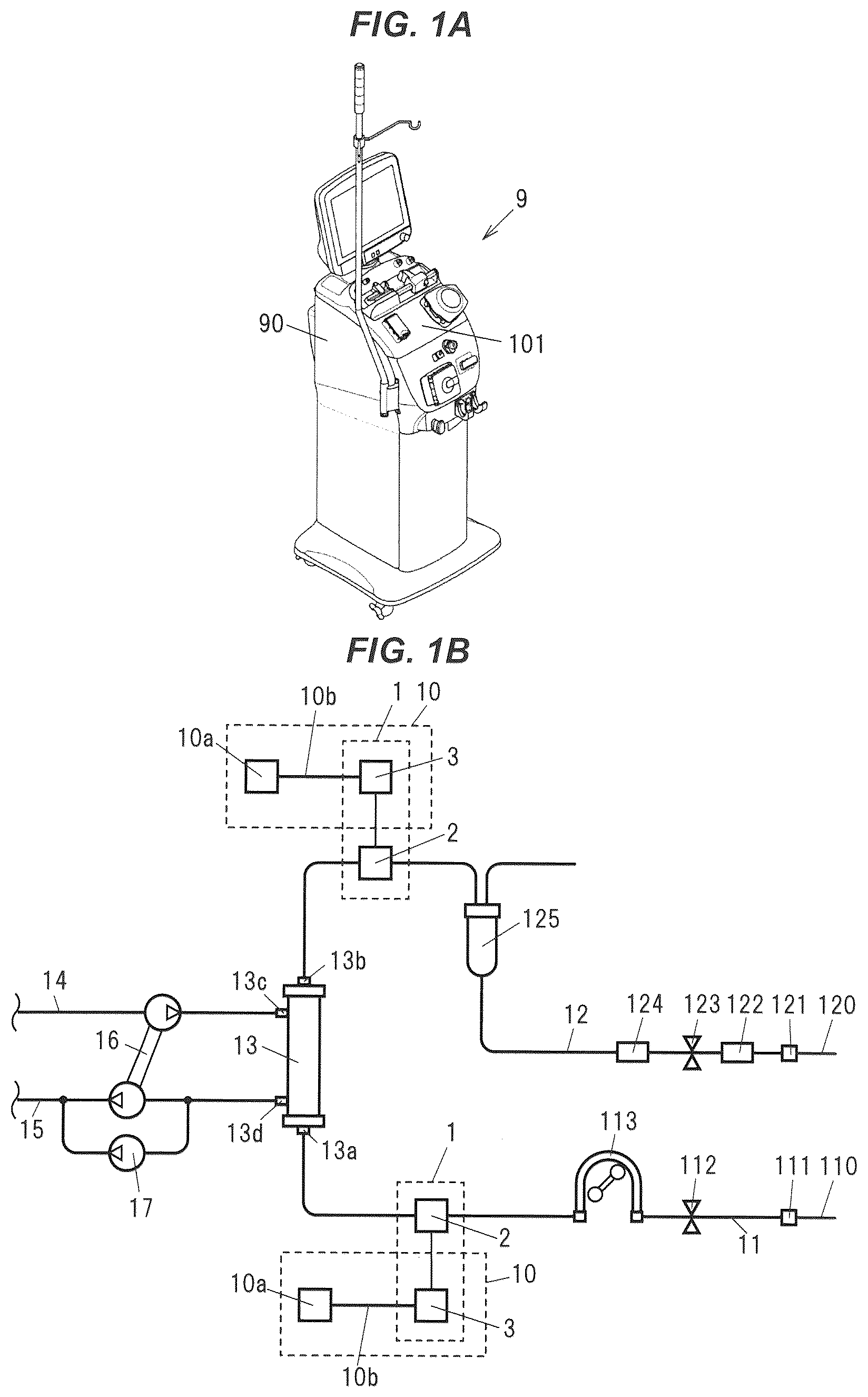 Patent US12102746 — Connection structure and blood purifying device — Figure 1