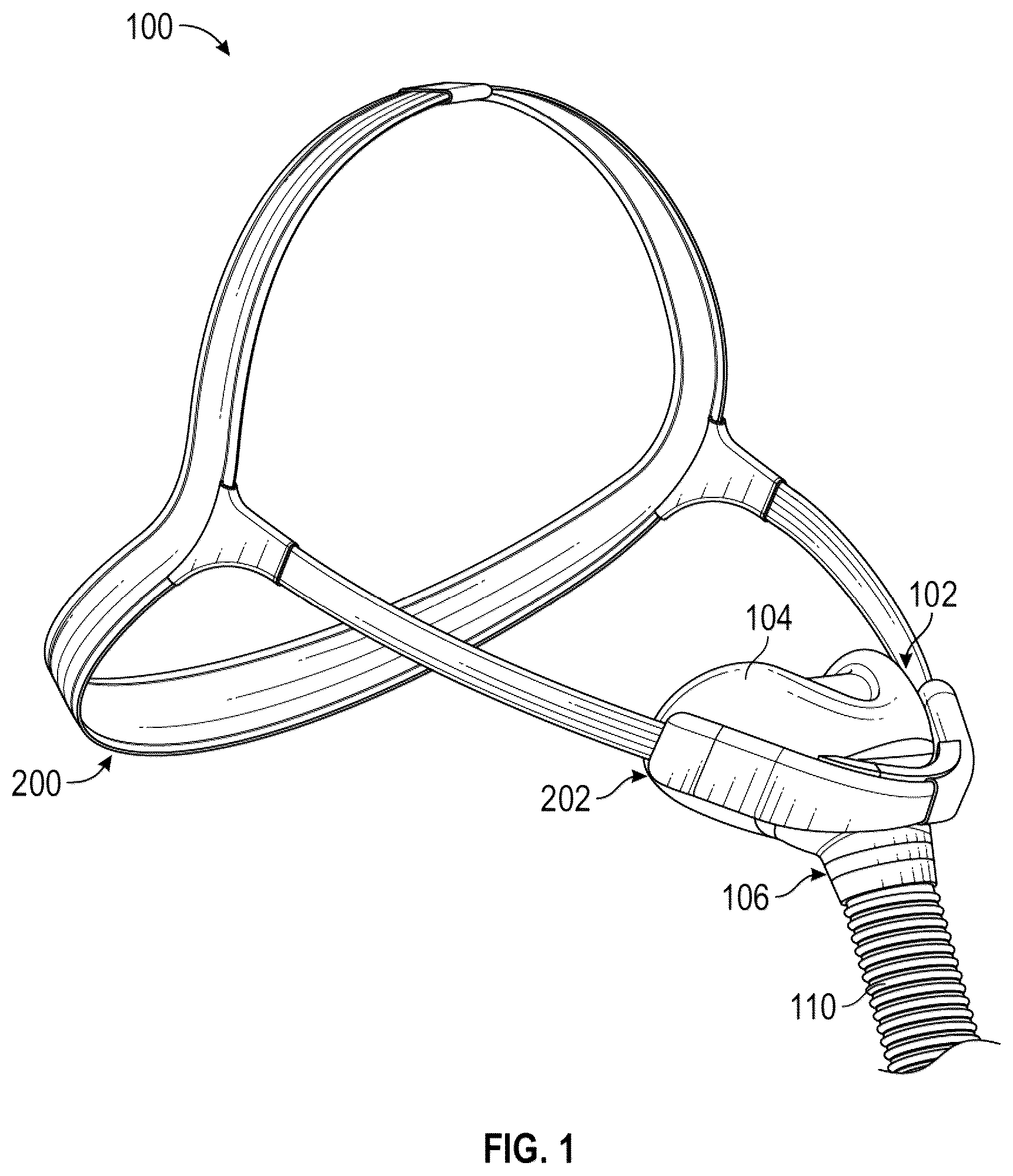 Patent US12102764 Figure 1 – Respiratory mask system