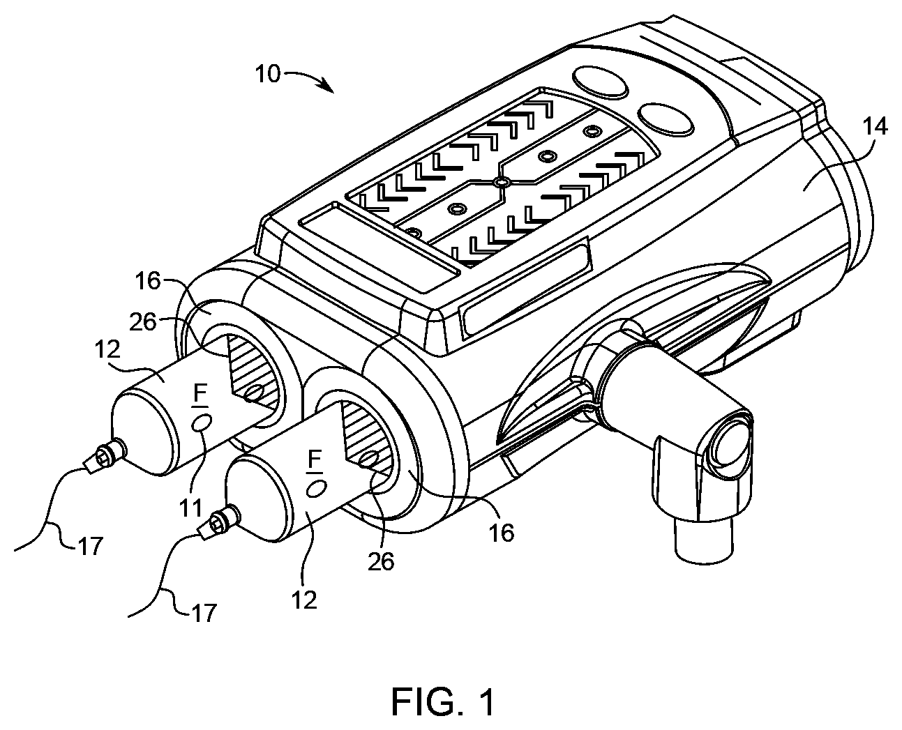 Patent US12102793 — System and method for syringe plunger engagement with an injector — Figure 1