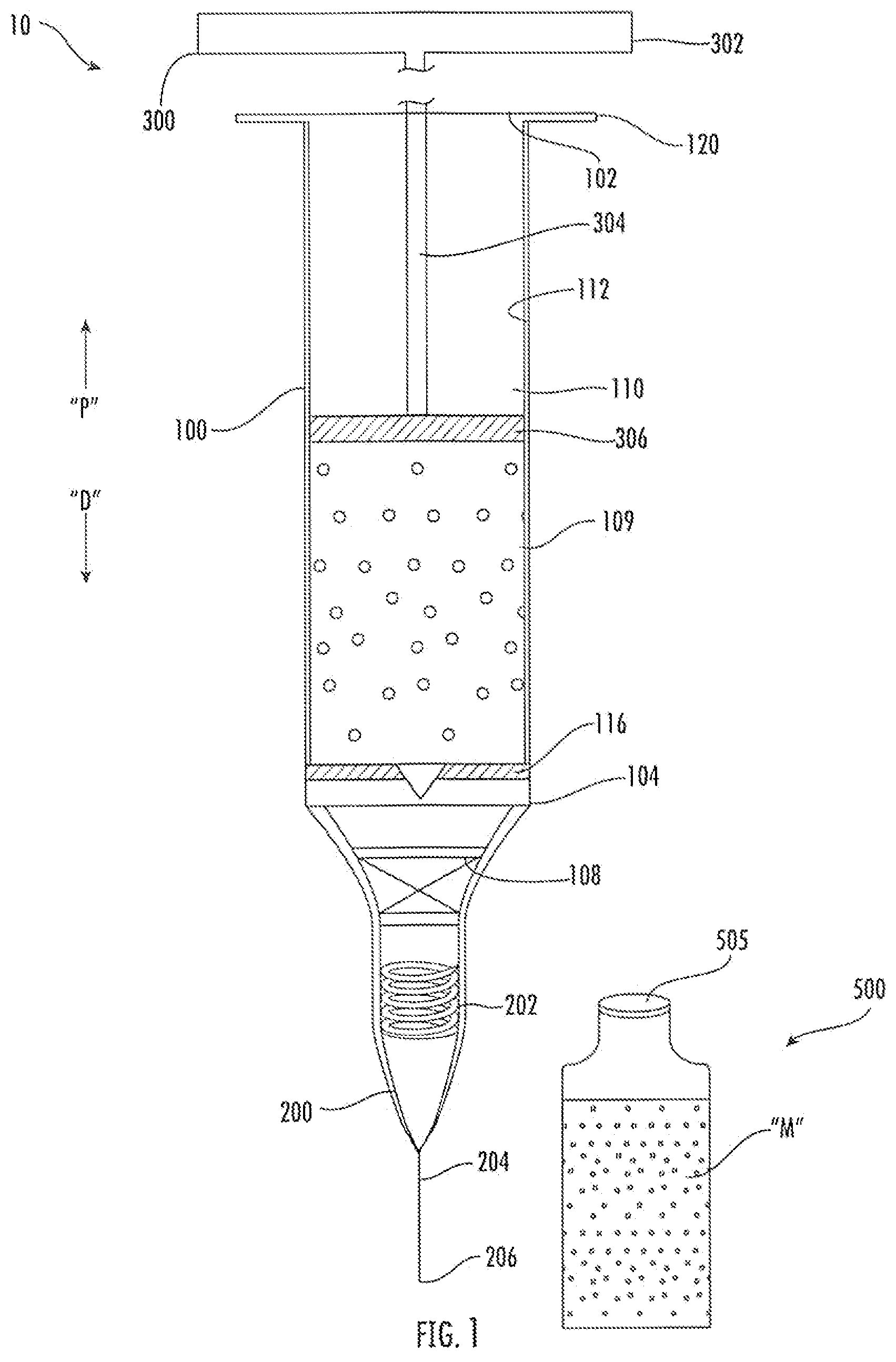 Patent US12102804 — Syringe assembly including pressurized sterile air — Figure 1